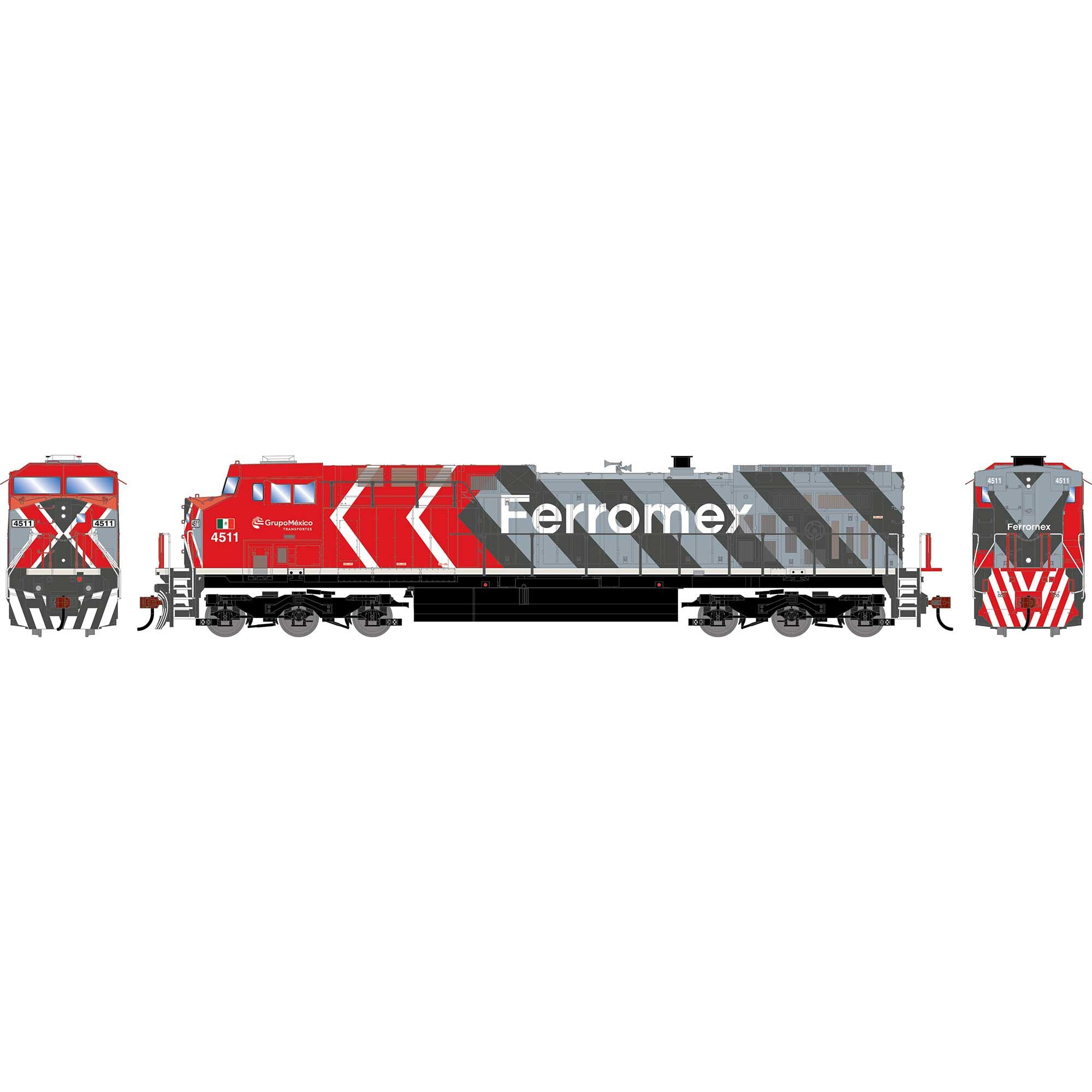 PREORDER Athearn HO 2568 GE AC4400CW Diesel Locomotive, Ferromex #4511 | 166.17