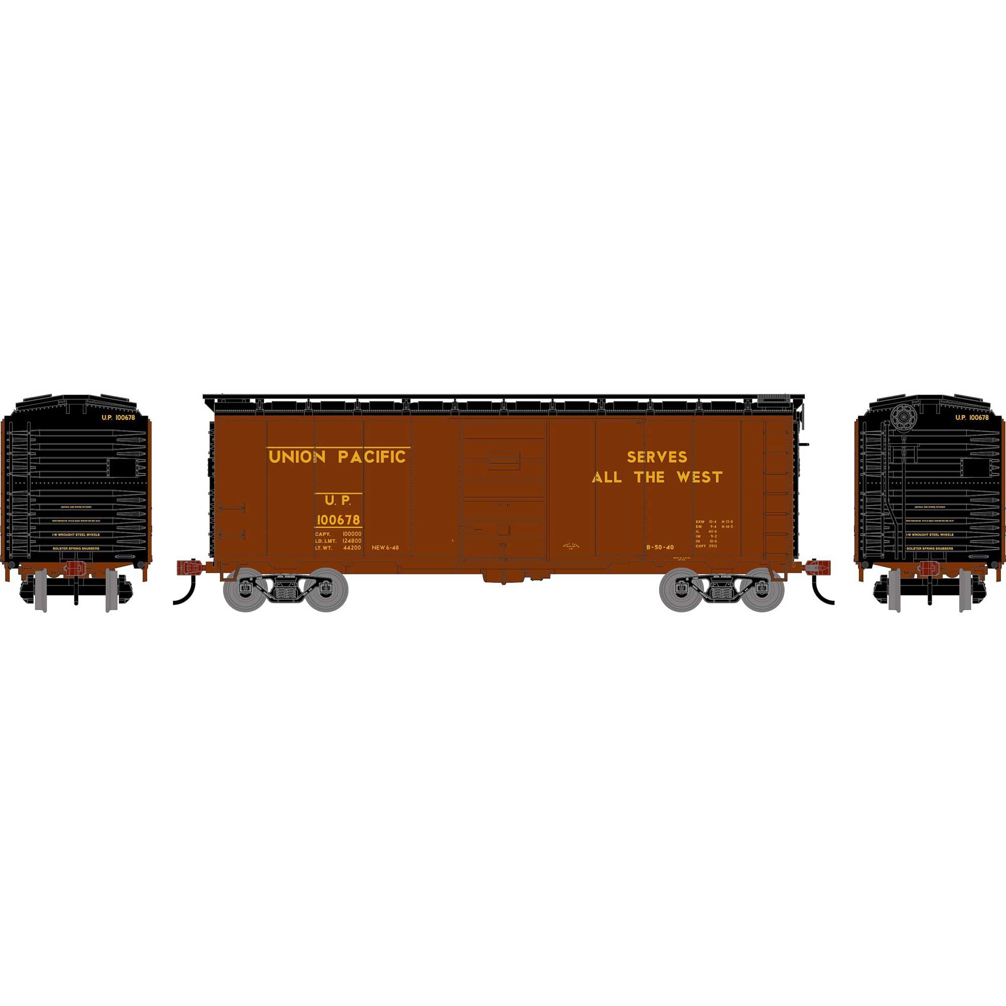 PREORDER Athearn HO ATH-2619 40ft Superior Door Box Car, Union Pacific #100678