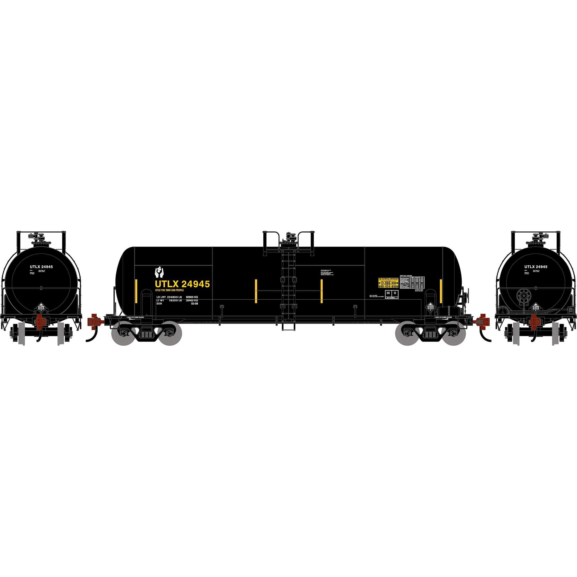 PREORDER Athearn HO 2765 20,900 Gallon Acid Tank Car, Union Tank Car #24945