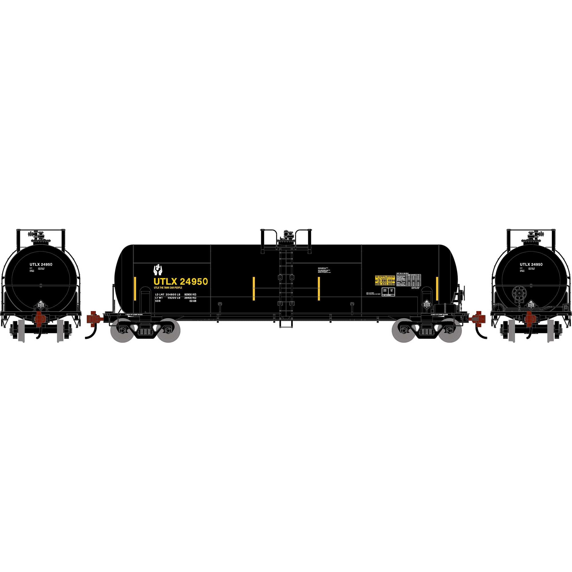 PREORDER Athearn HO 2766 20,900 Gallon Acid Tank Car, Union Tank Car #24950