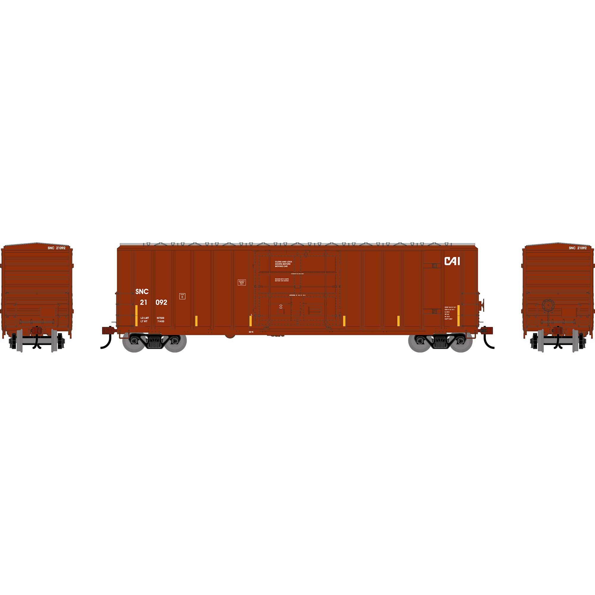 PREORDER Athearn HO 2790 50' FMC 5327 12' Plug Door Box Car, Saratoga & North Creek #21092
