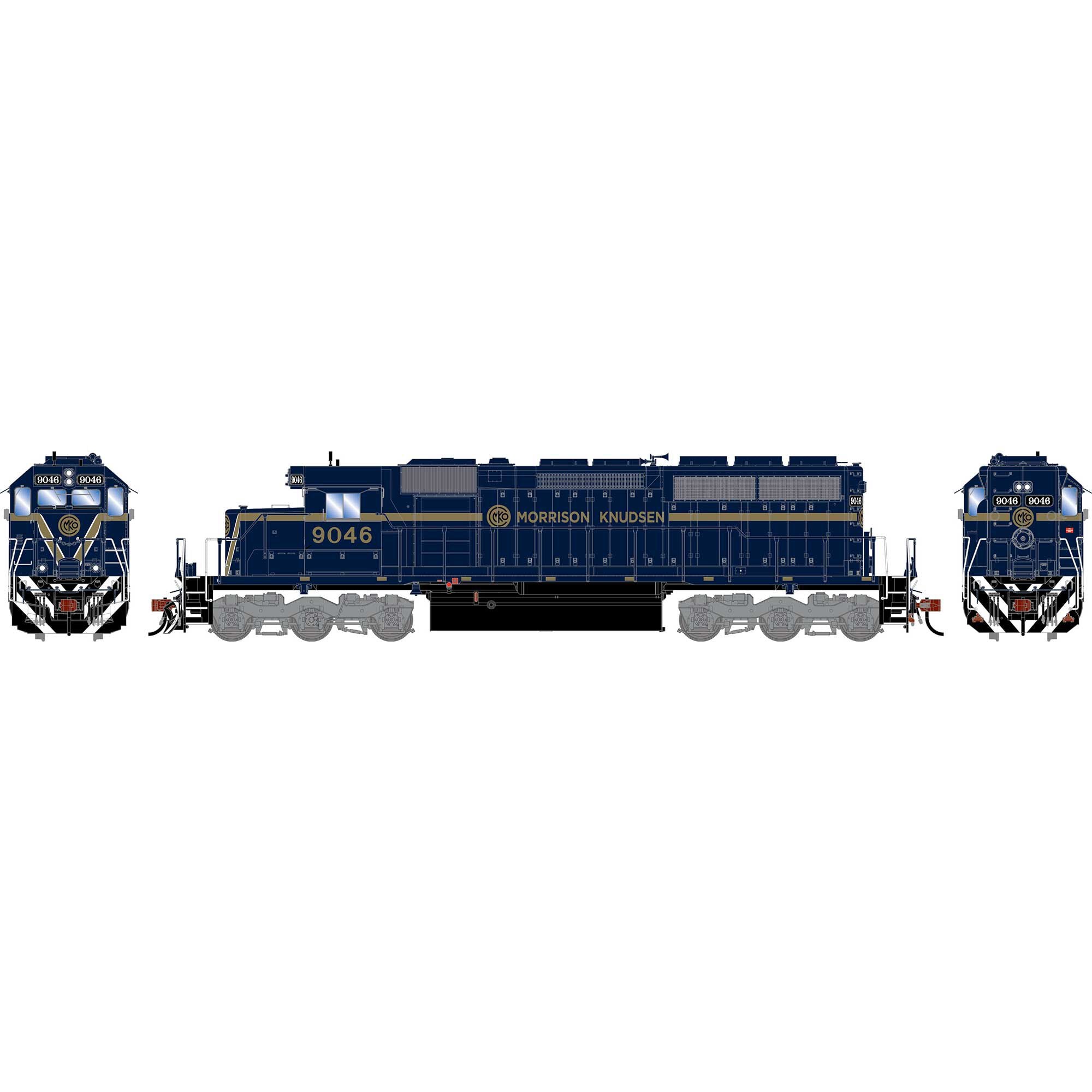 PREORDER Athearn HO 2854 SD40M-2 Diesel Locomotive, Morrison Knudson #9046 | 161.14