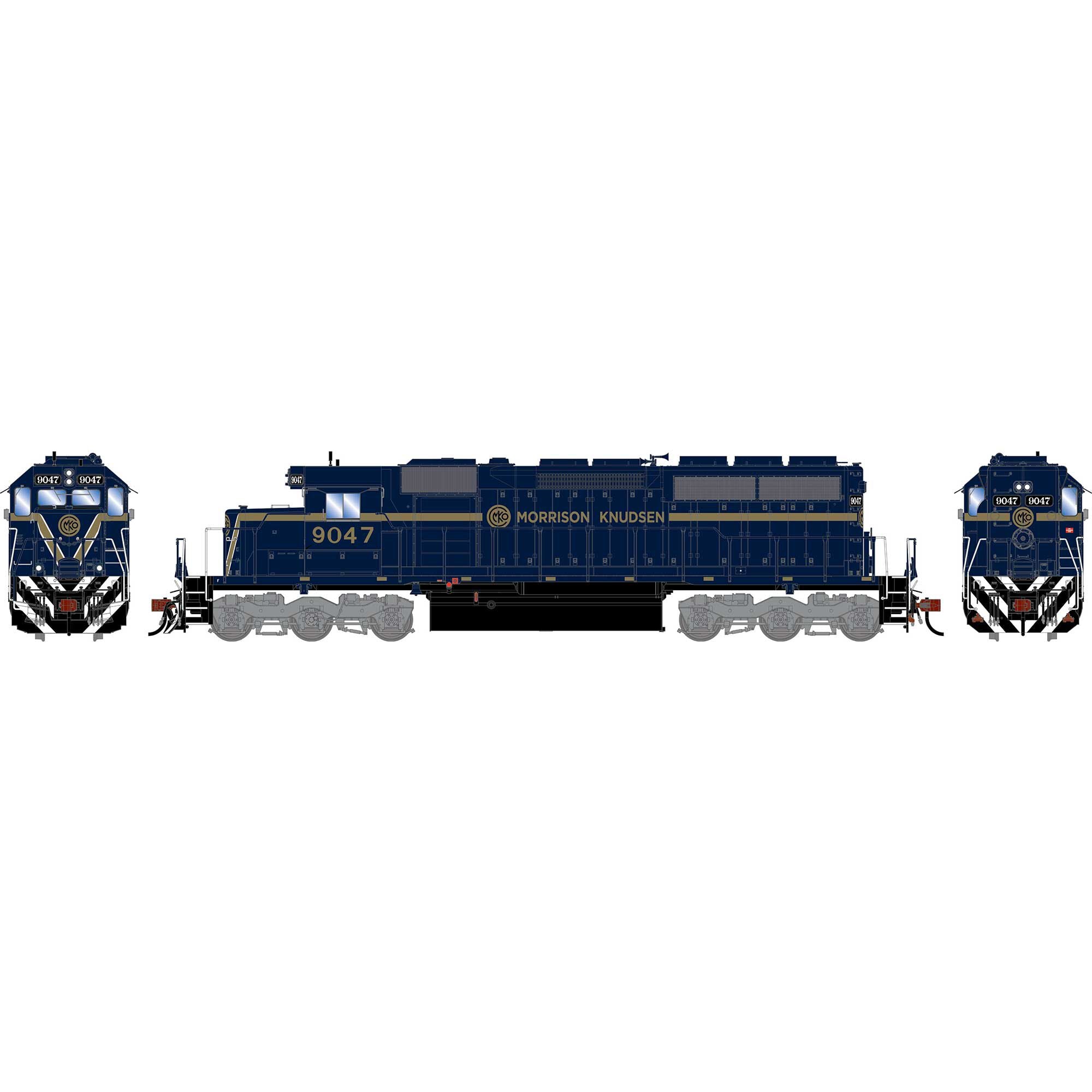 PREORDER Athearn HO 2855 SD40M-2 Diesel Locomotive, Morrison Knudson #9047 | 161.14
