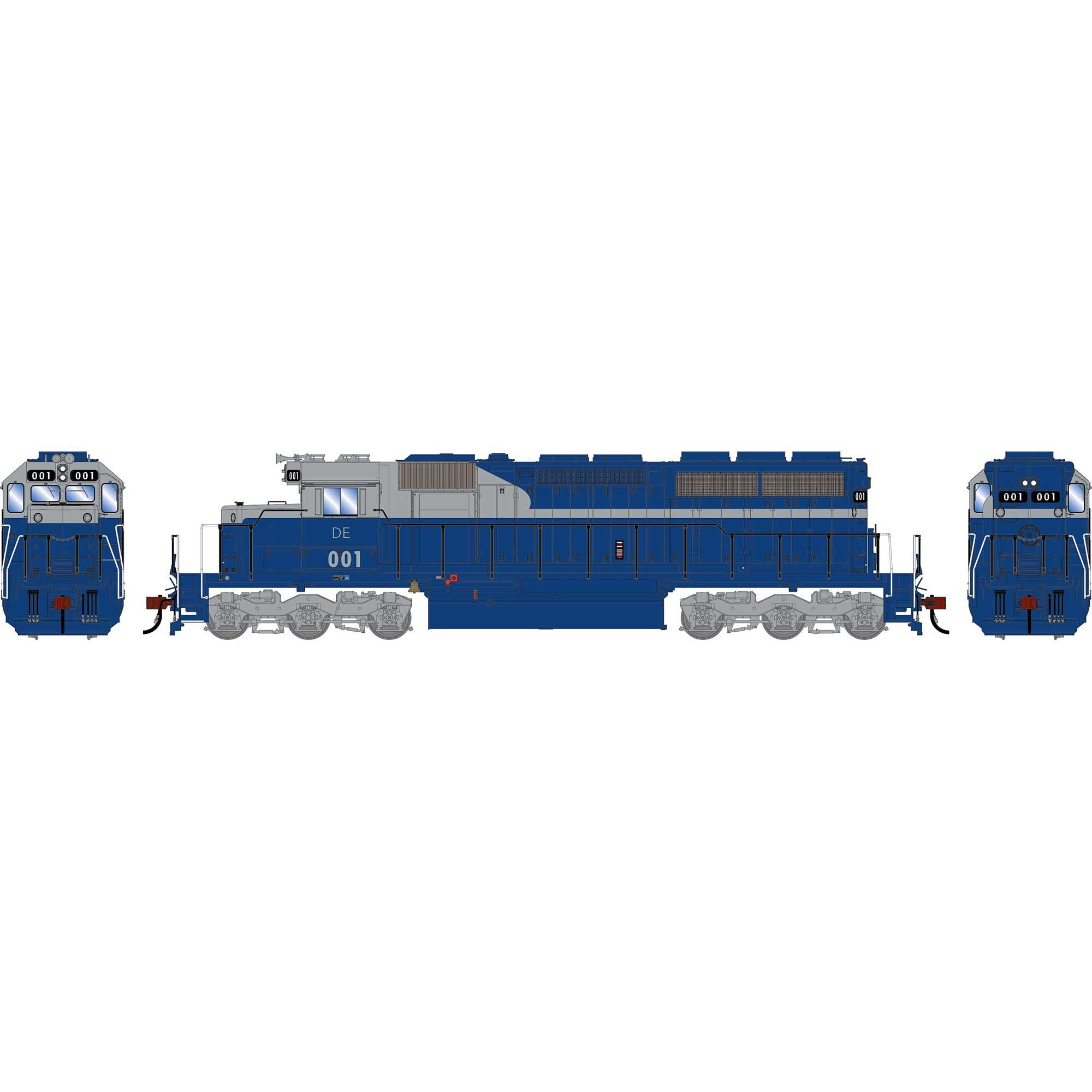 PREORDER Athearn HO 2881 SD40 Diesel Locomotive, Detroit Edison #001 (DCC & Sound Equipped) | 218.99