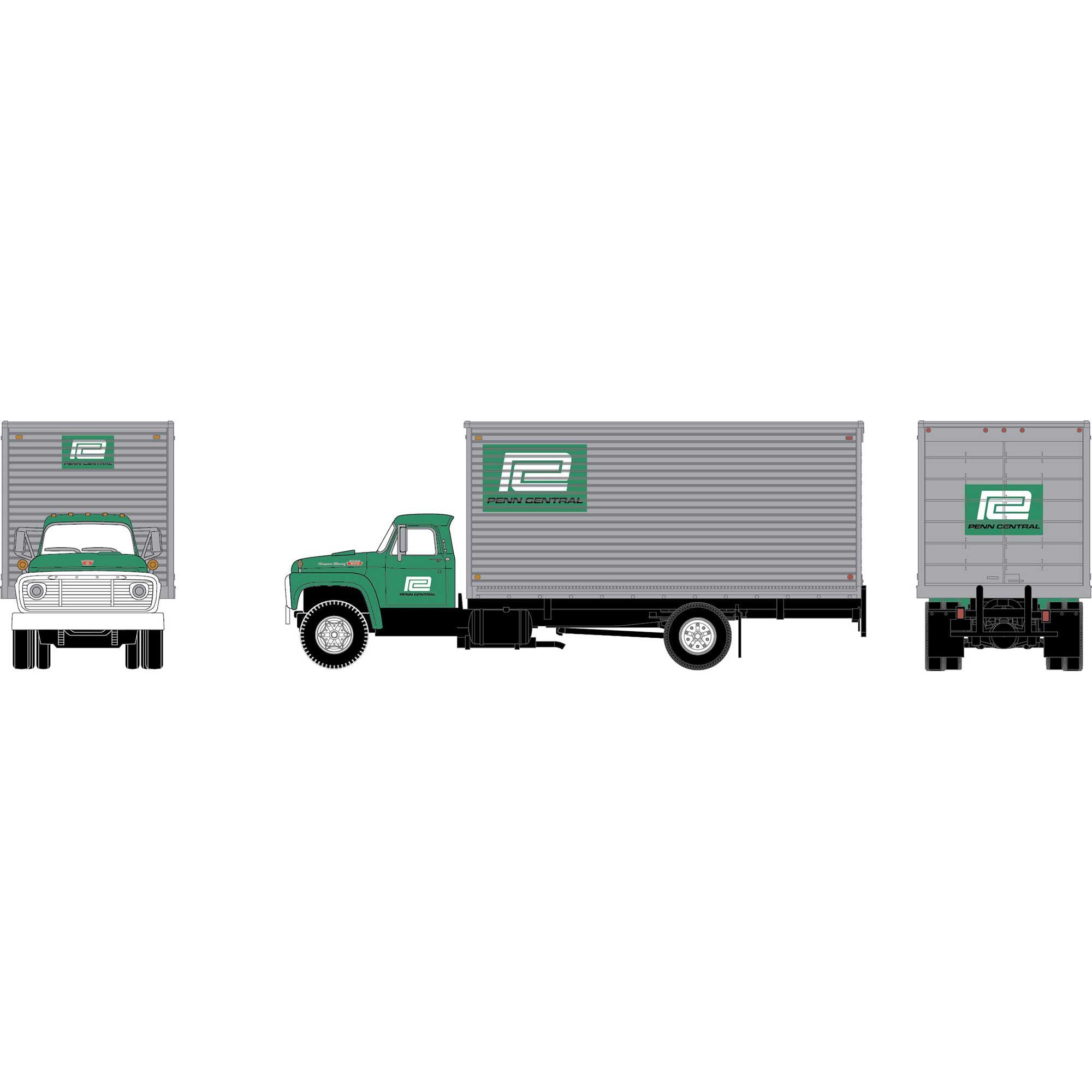 PREORDER Athearn HO 2894 Ford F-850 Box Van, Penn Central | 33.04