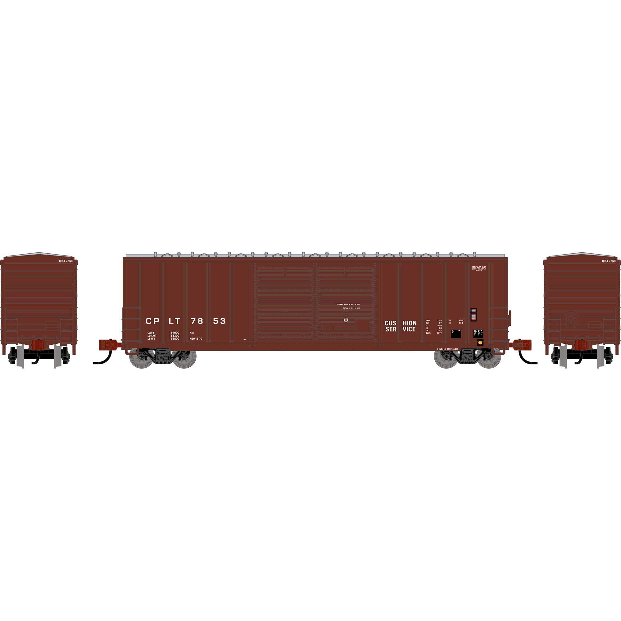 PREORDER Athearn N 2948 50' FMC Centered Double Door Box Car, Camino Placerville & Lake Tahoe #7853