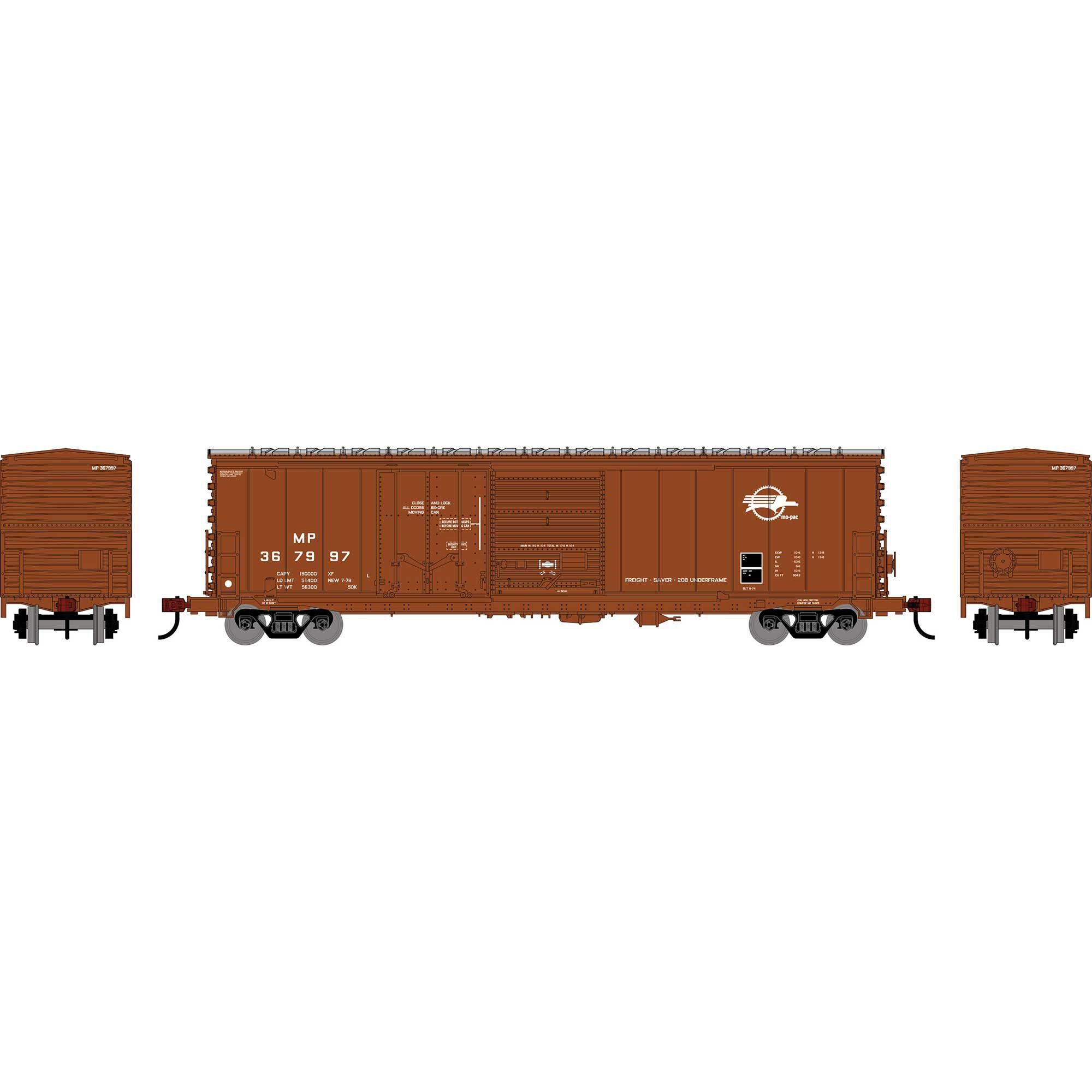 PREORDER Athearn HO 3033 50' ACF Combination Door Box Car, Missouri Pacific #367997