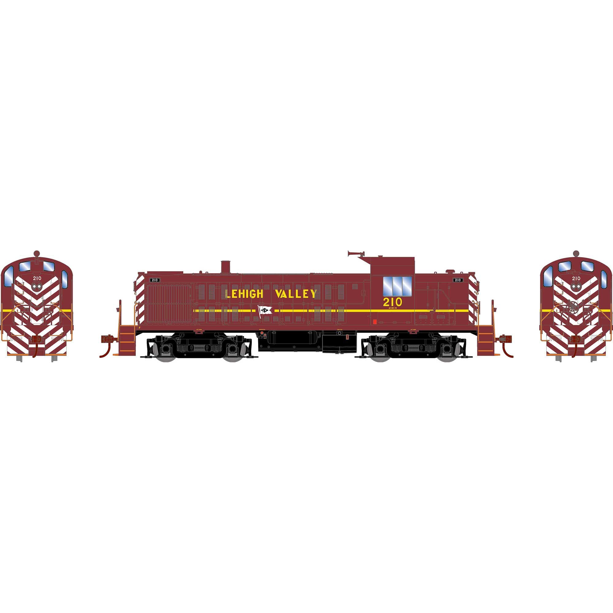 PREORDER Athearn HO 3057 RS-3 Diesel Locomotive, Lehigh Valley #210