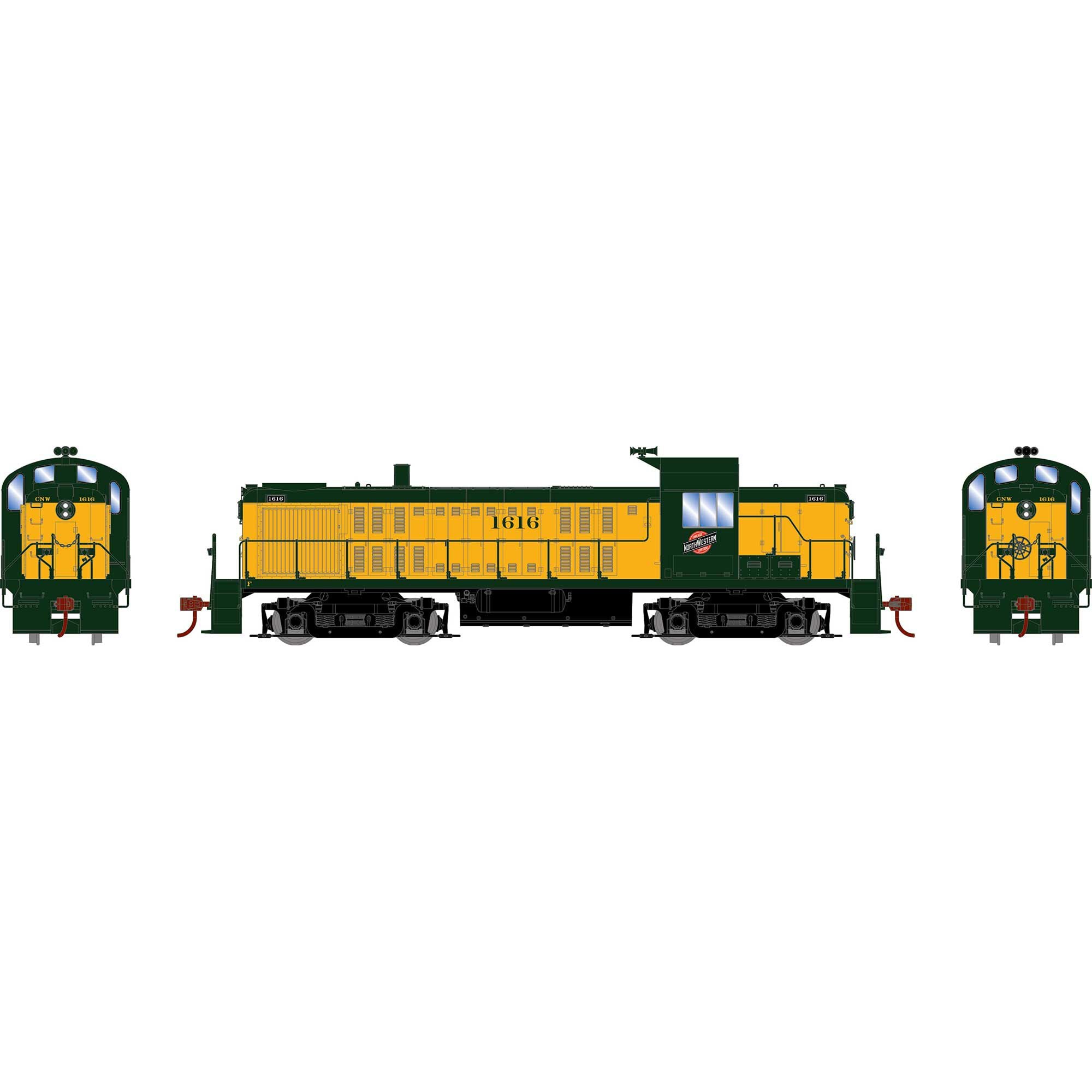 PREORDER Athearn HO 3060 RS-3 Diesel Locomotive, Chicago & North Western #1616