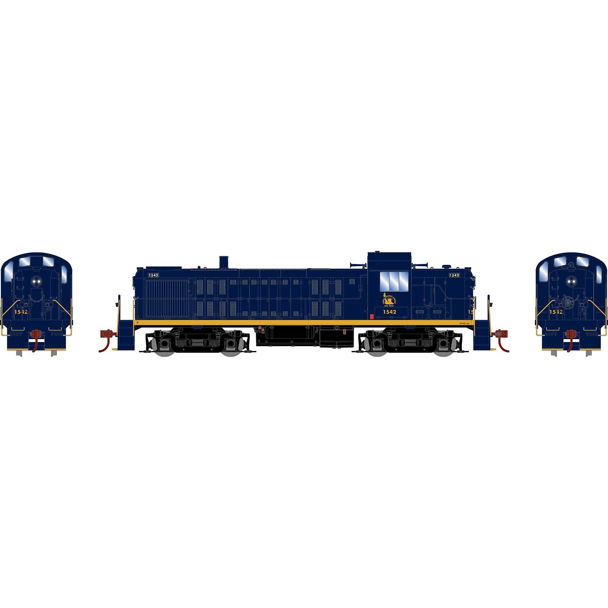 PREORDER Athearn HO 3072 RS-3 Diesel Locomotive, Central of New Jersey #1542 (DCC & Sound Equipped)