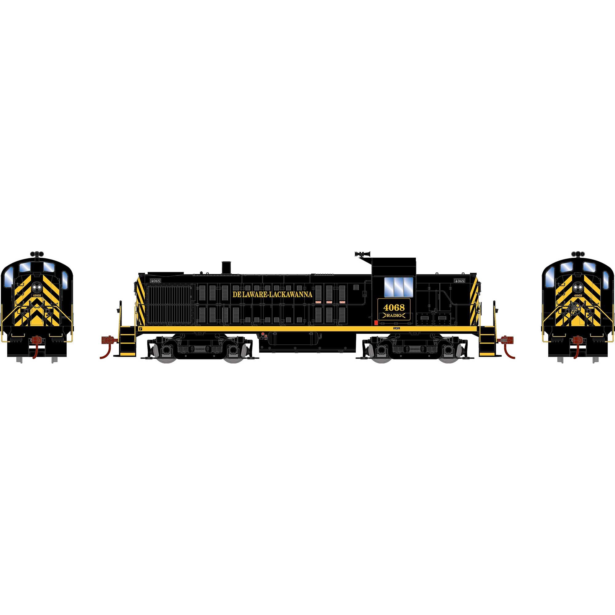 PREORDER Athearn HO 3087 RS-3 Diesel Locomotive, Delaware & Lackawanna #4068 (DCC & Sound Equipped)