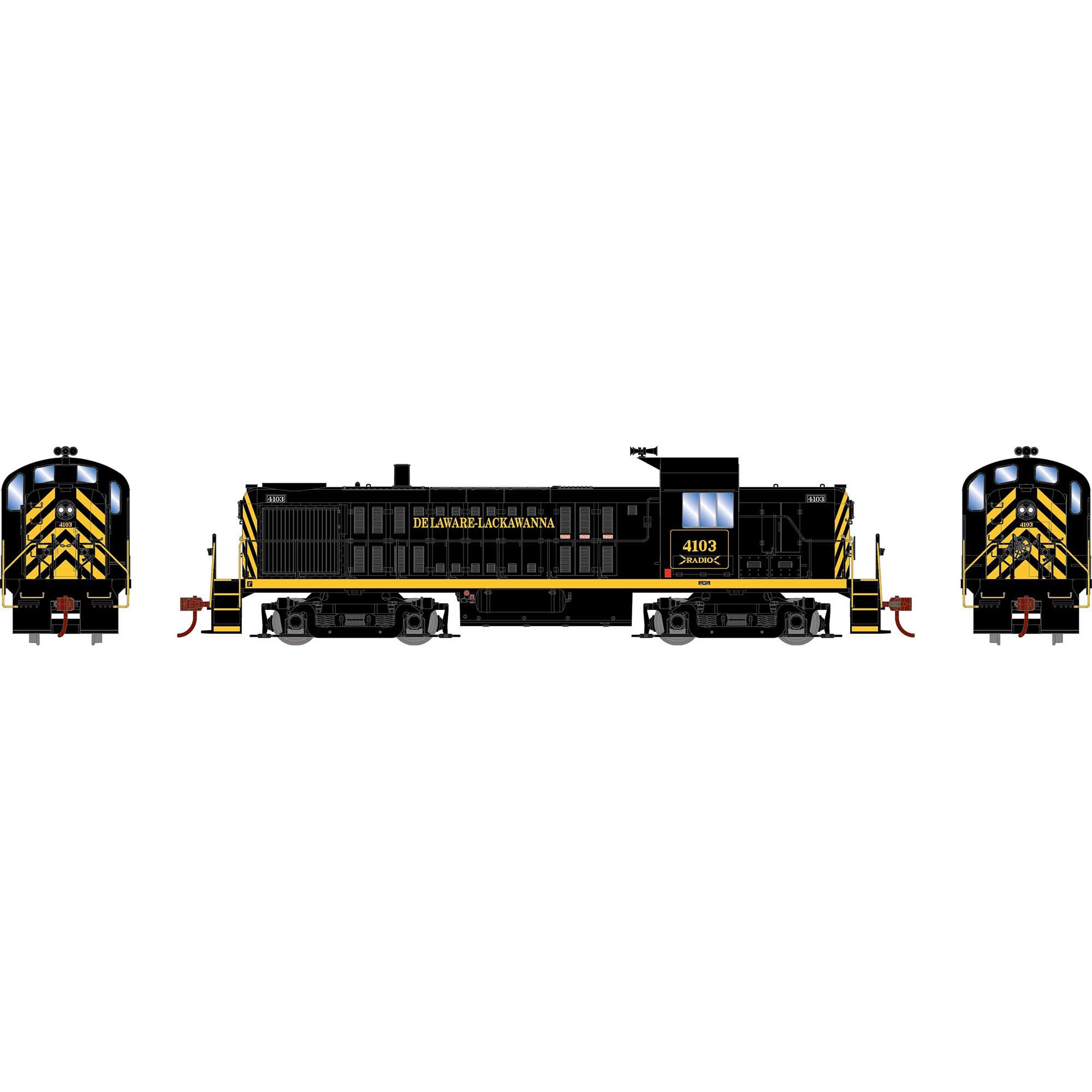 PREORDER Athearn HO 3088 RS-3 Diesel Locomotive, Delaware & Lackawanna #4103 (DCC & Sound Equipped)
