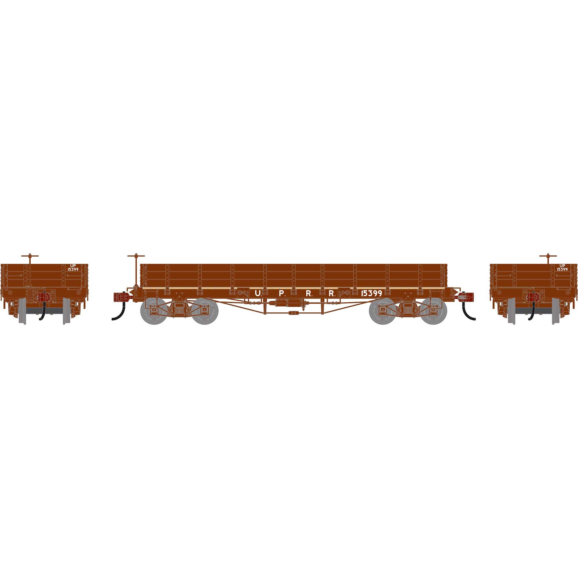PREORDER Athearn HO 3124 36 Low Side Gondola with Drop Gates, Union Pacific #15399