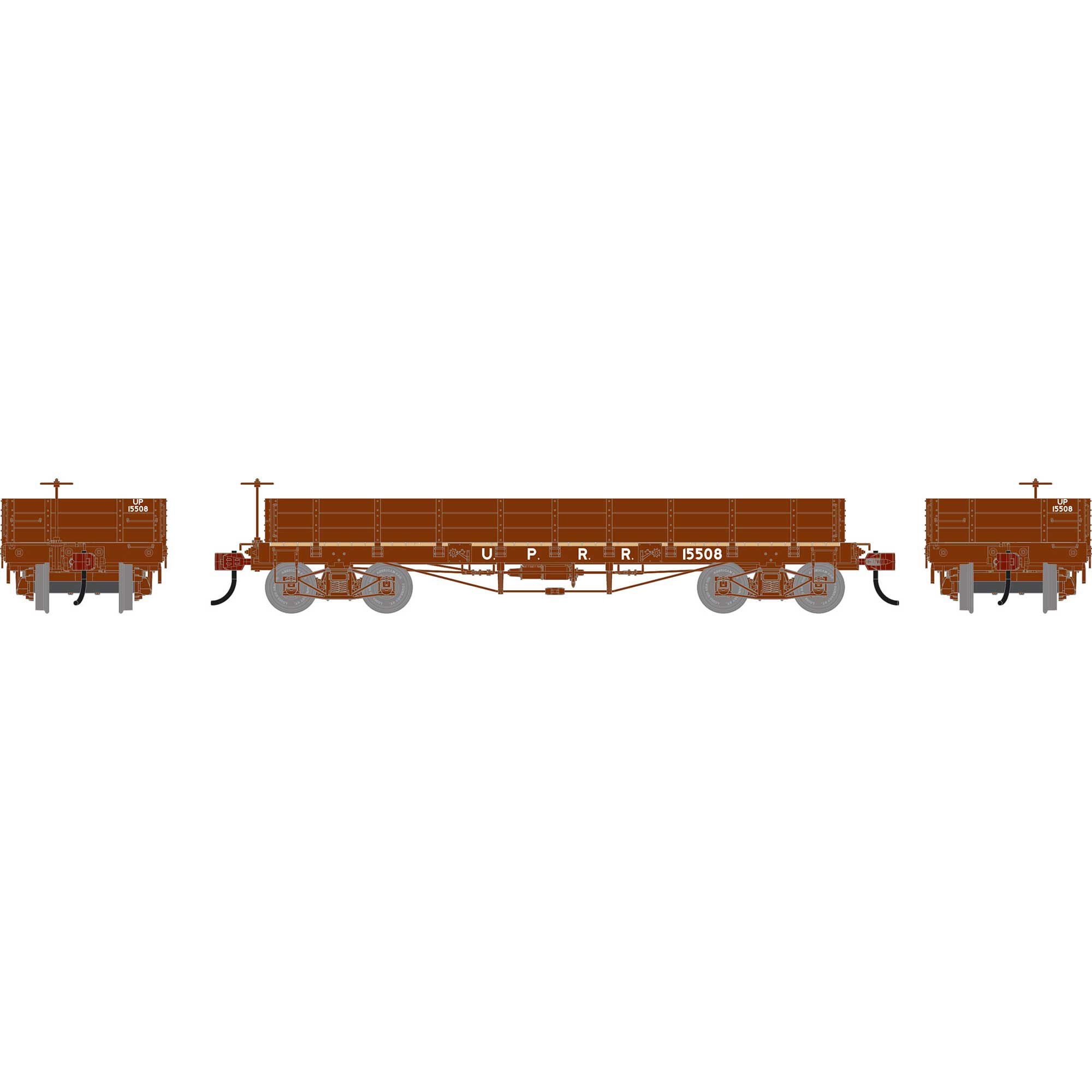 PREORDER Athearn HO 3125 36 Low Side Gondola with Drop Gates, Union Pacific #15508