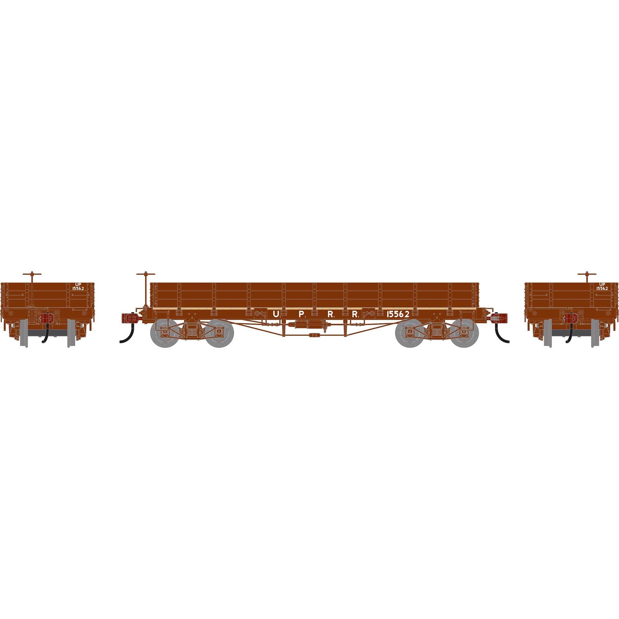 PREORDER Athearn HO 3126 36 Low Side Gondola with Drop Gates, Union Pacific #15562