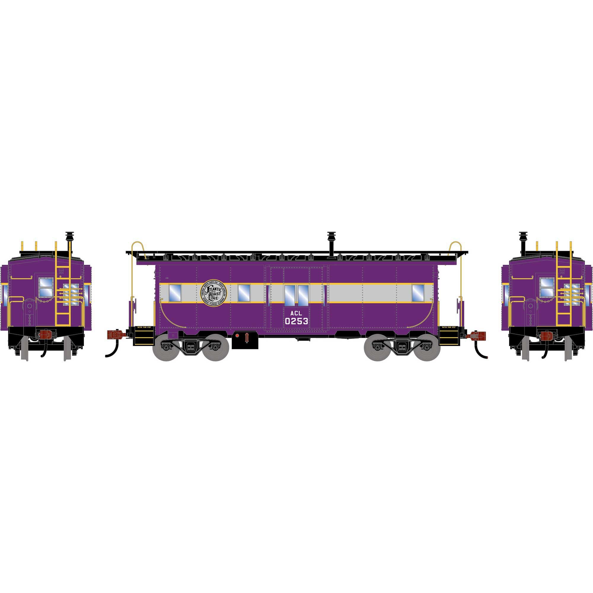 PREORDER Athearn HO 3144 Bay Window Caboose, Atlantic Coast Line Legendary Liveries #0253