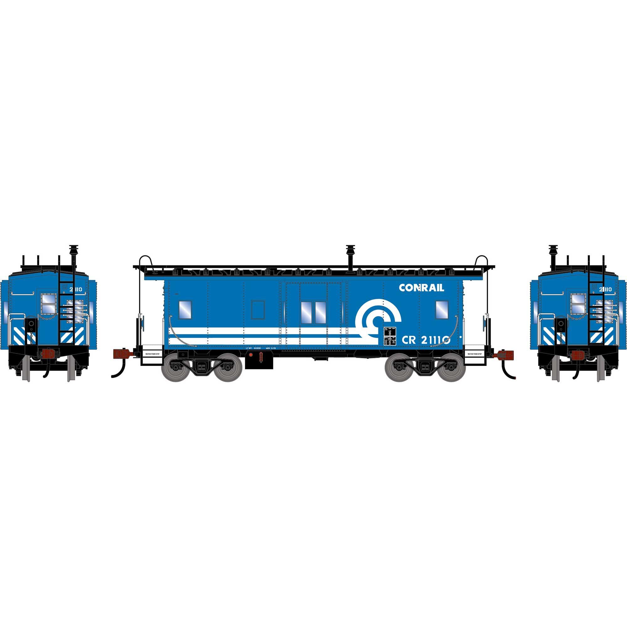 PREORDER Athearn HO 3159 Bay Window Caboose, Conrail #21110