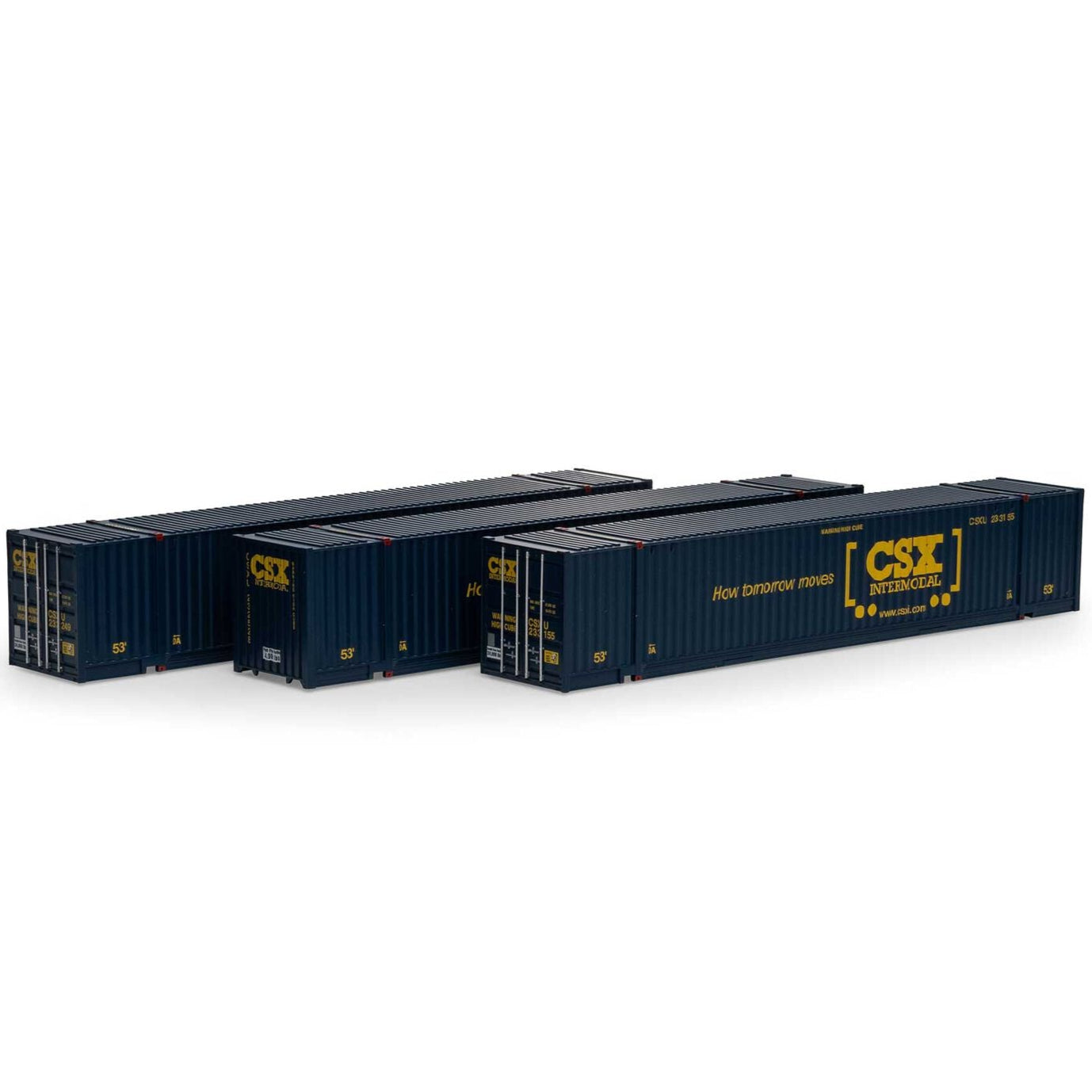 Athearn HO 28996 53' Jindo Containers, CSX #2 (3)