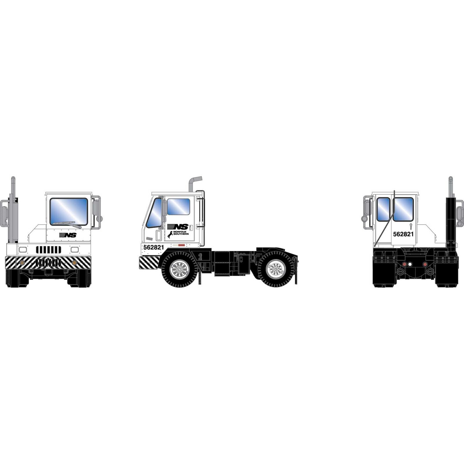 Athearn HO 39012 Modern Yard Tractor, Norfolk Southern #562821