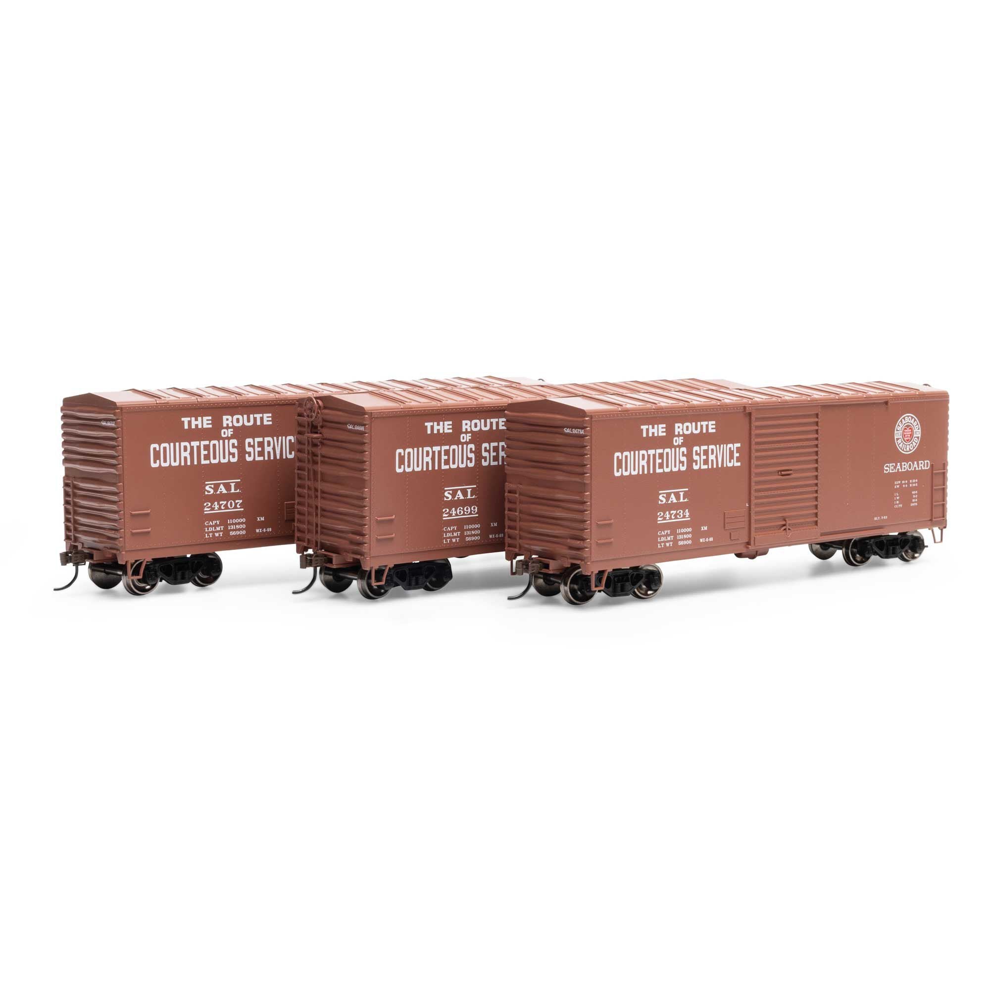 Athearn ATH69453 HO 40' Modern Box Car, SAL #24699/24707/24734