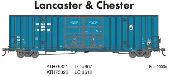 Athearn ATH75322 HO 60' Gunderson Box, L&C #612