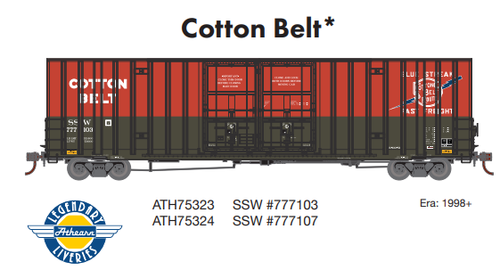 Athearn ATH75323 HO 60' Gunderson Box, SSW #777103