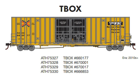 Athearn ATH75329 HO 60' Gunderson Box, TBOX #670017