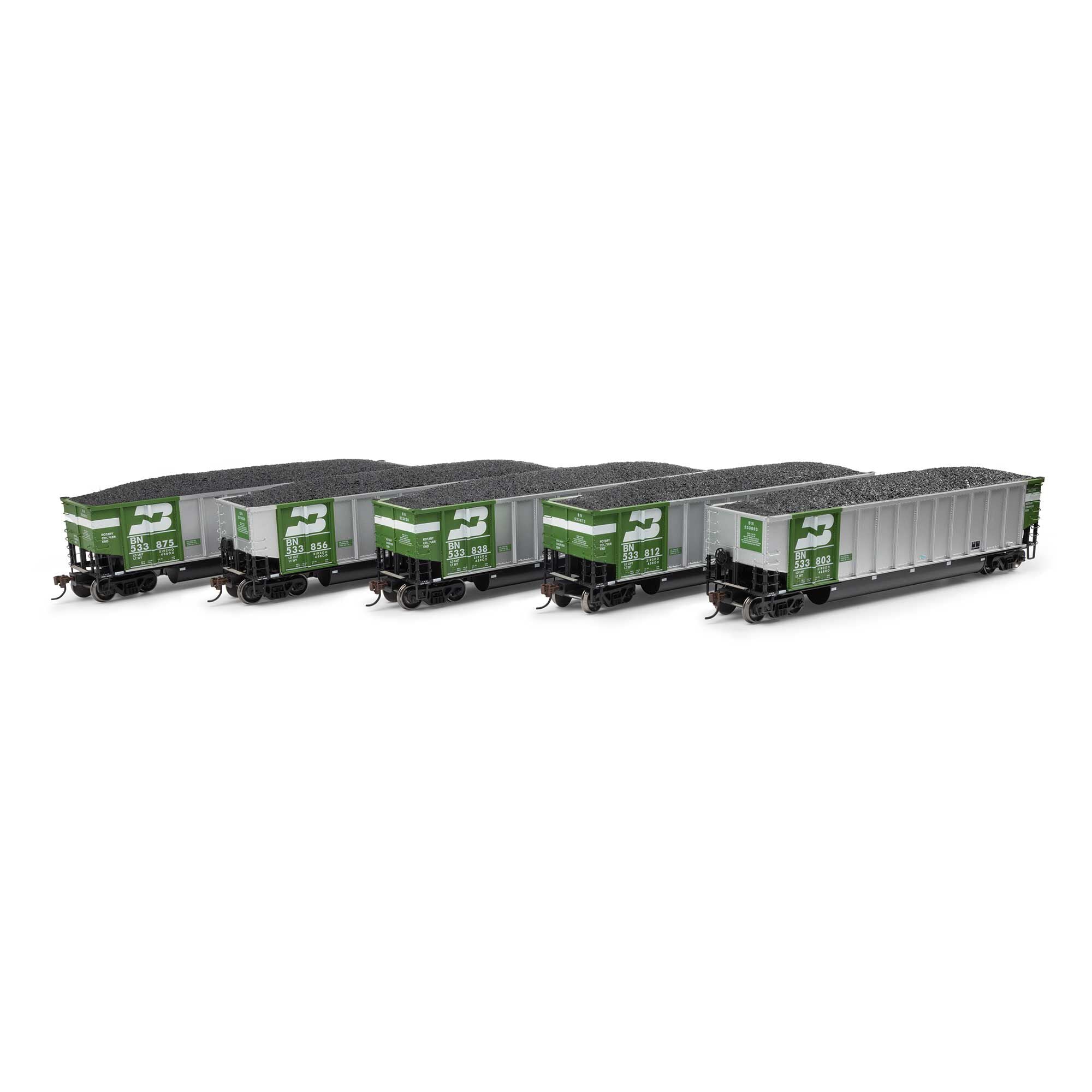 Athearn ATH81593 HO Bethgon Coalporter w/Load, BN 533803/533812/533838/533856/533875