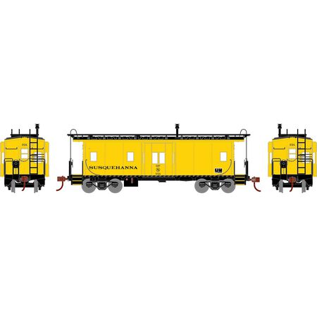 Athearn HO 90338 Bay Window Caboose, Susquehanna #0124