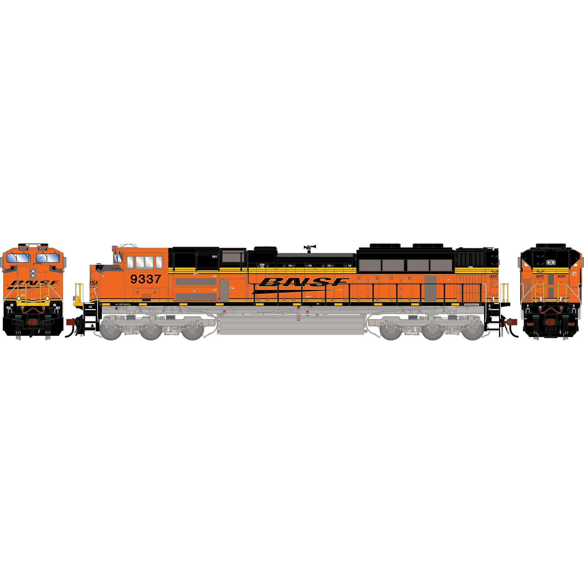 PREORDER Athearn Genesis ATHG-2081 HO SD70ACE Locomotive, BNSF #9337