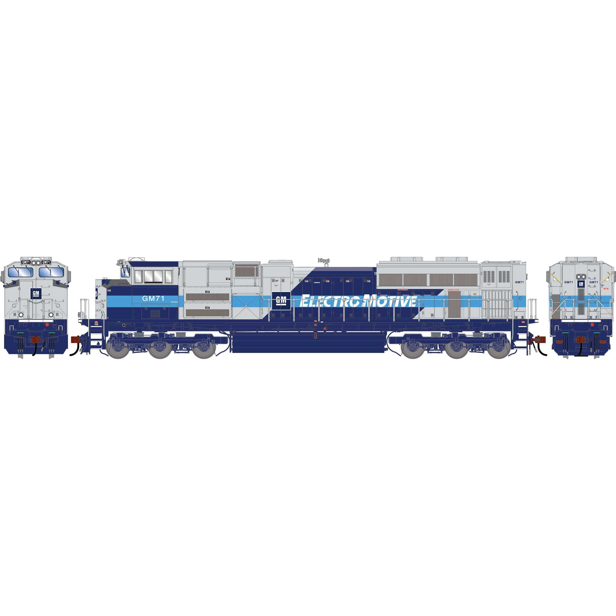 PREORDER Athearn Genesis ATHG-2084 HO SD70ACE Locomotive, EMDX Demonstrator #GM71