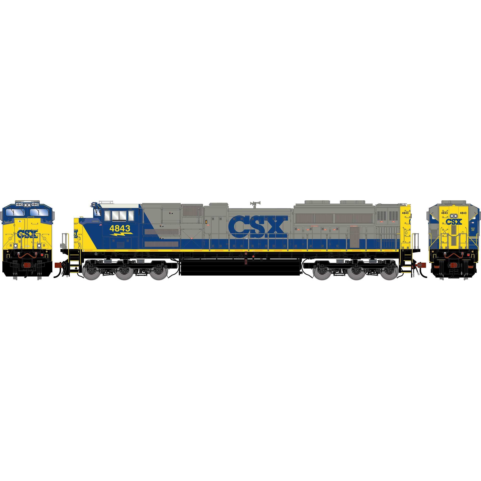 PREORDER Athearn Genesis ATHG-2089 HO SD70ACE Locomotive, Legendary Liveries CSXT #4843