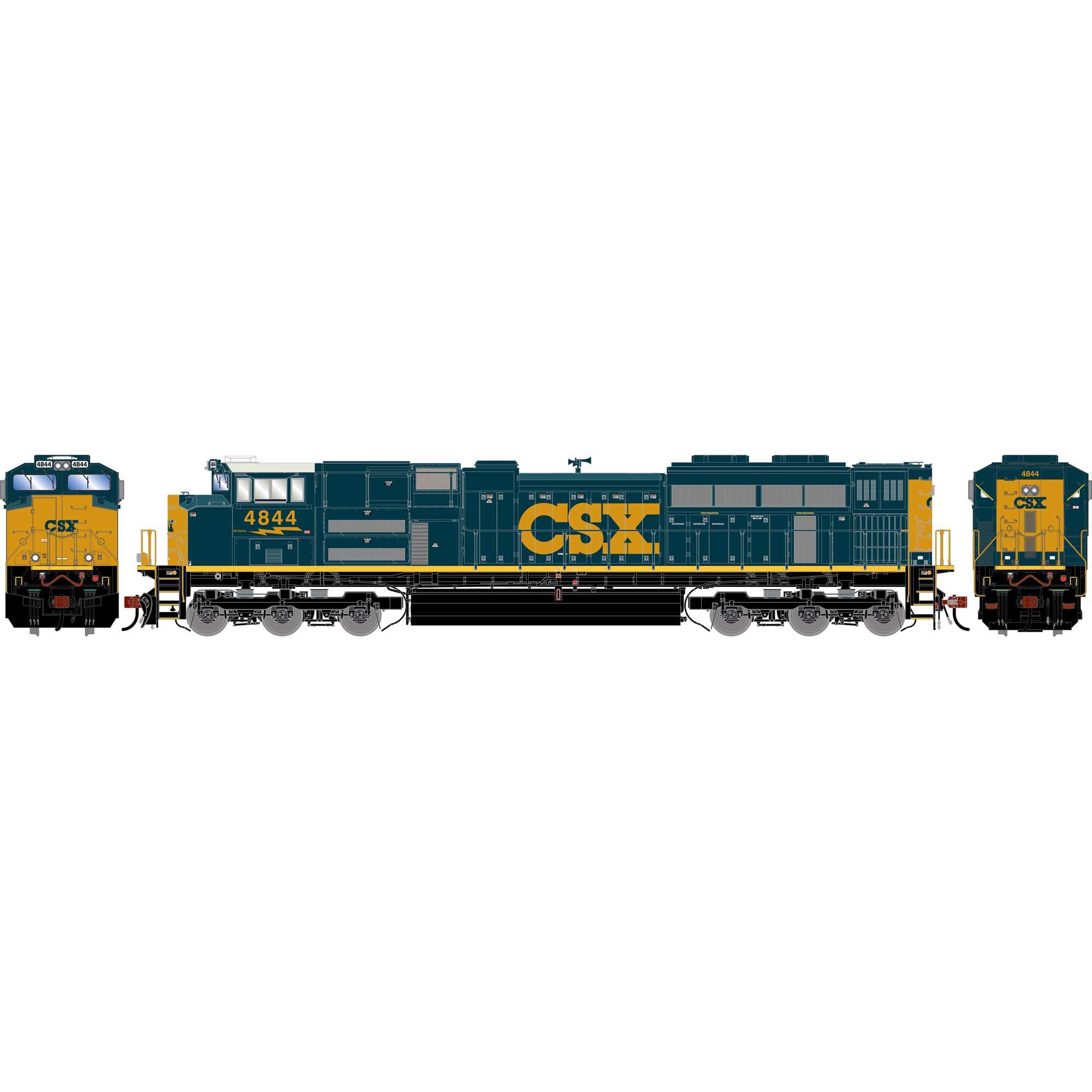 PREORDER Athearn Genesis ATHG-2090 HO SD70ACE Locomotive, CSXT #4844