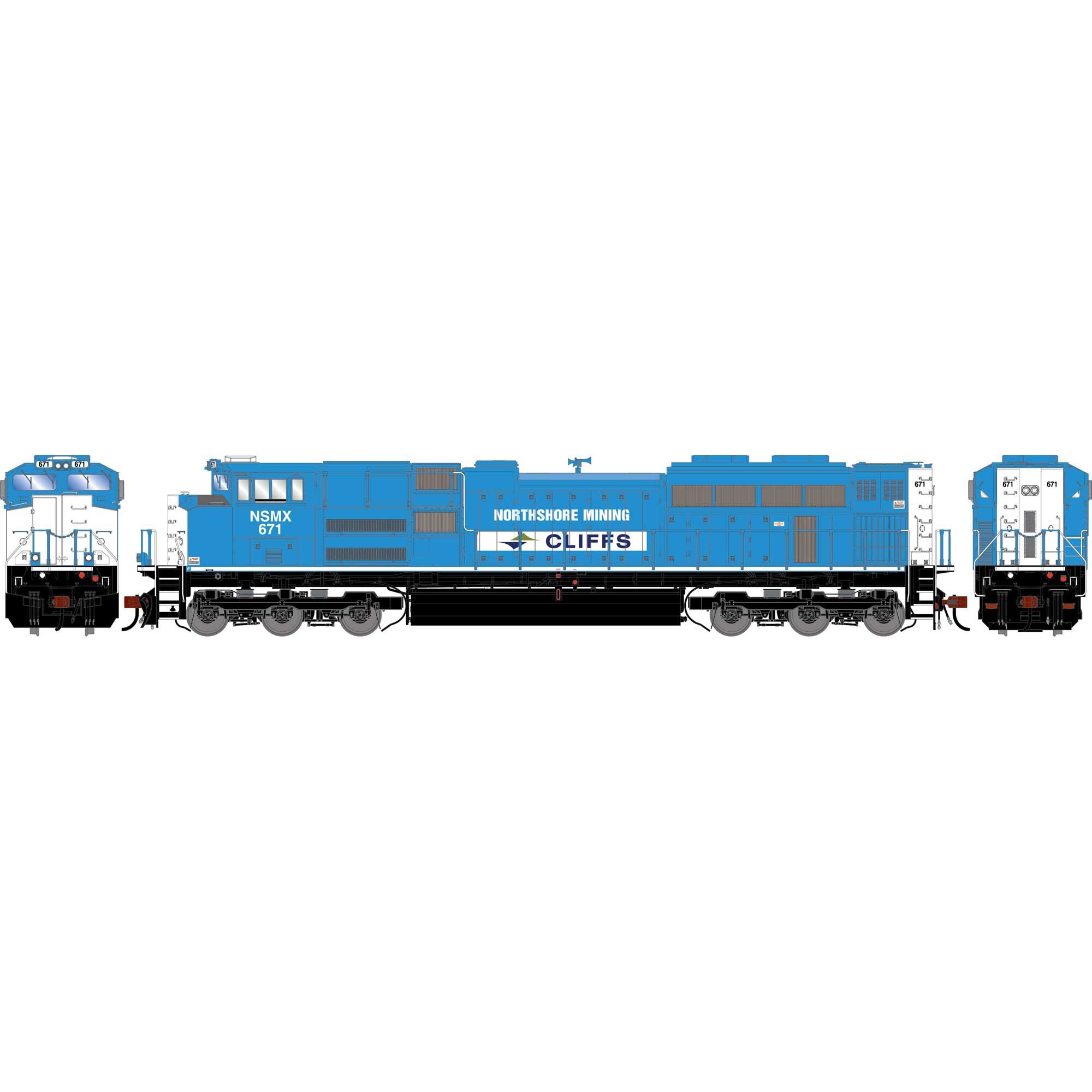 PREORDER Athearn Genesis ATHG-2092 HO SD70ACE Locomotive, NSMX #671