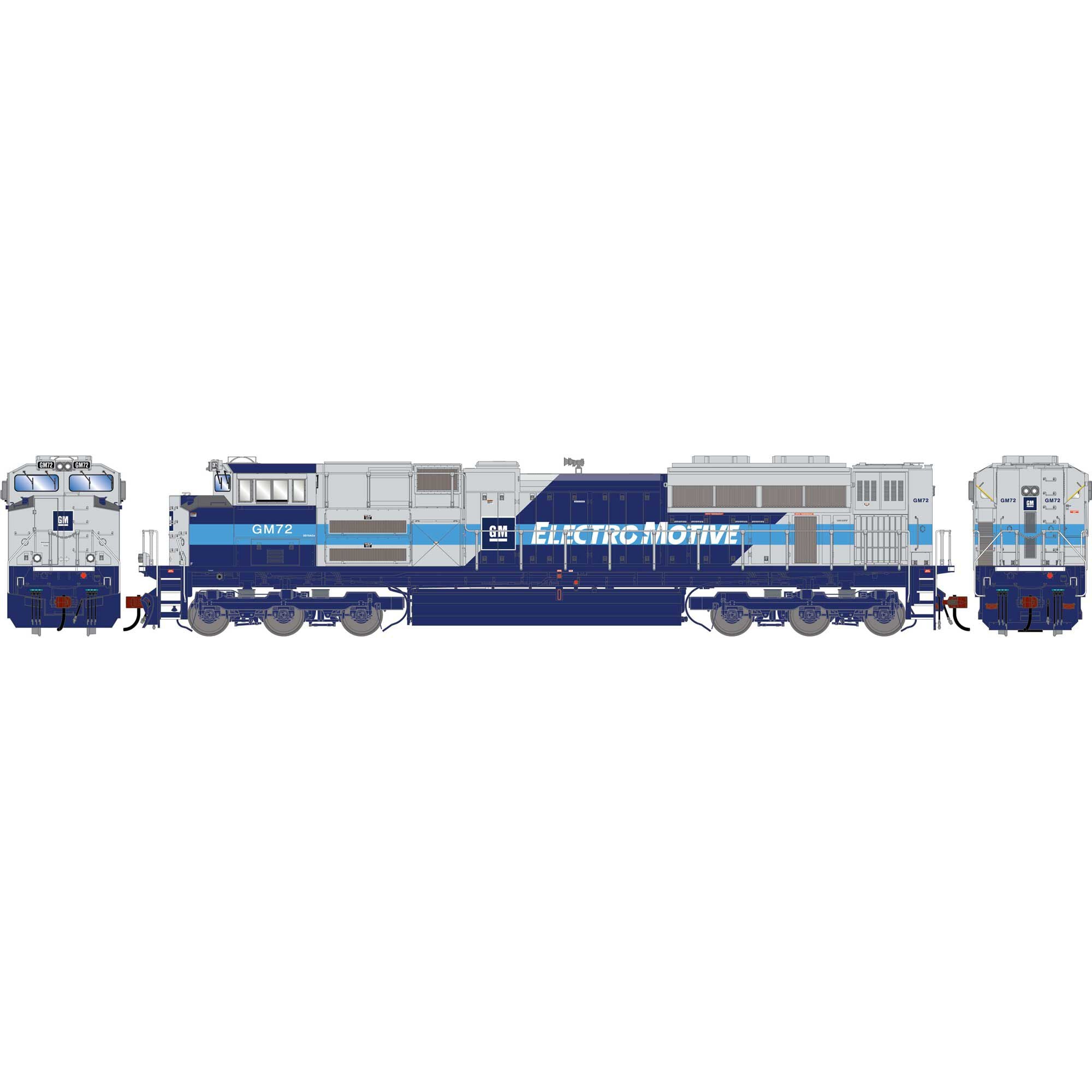 PREORDER Athearn Genesis ATHG-2099 HO SD70ACE Locomotive w/DCC & Sound, EMDX Demonstrator #GM72