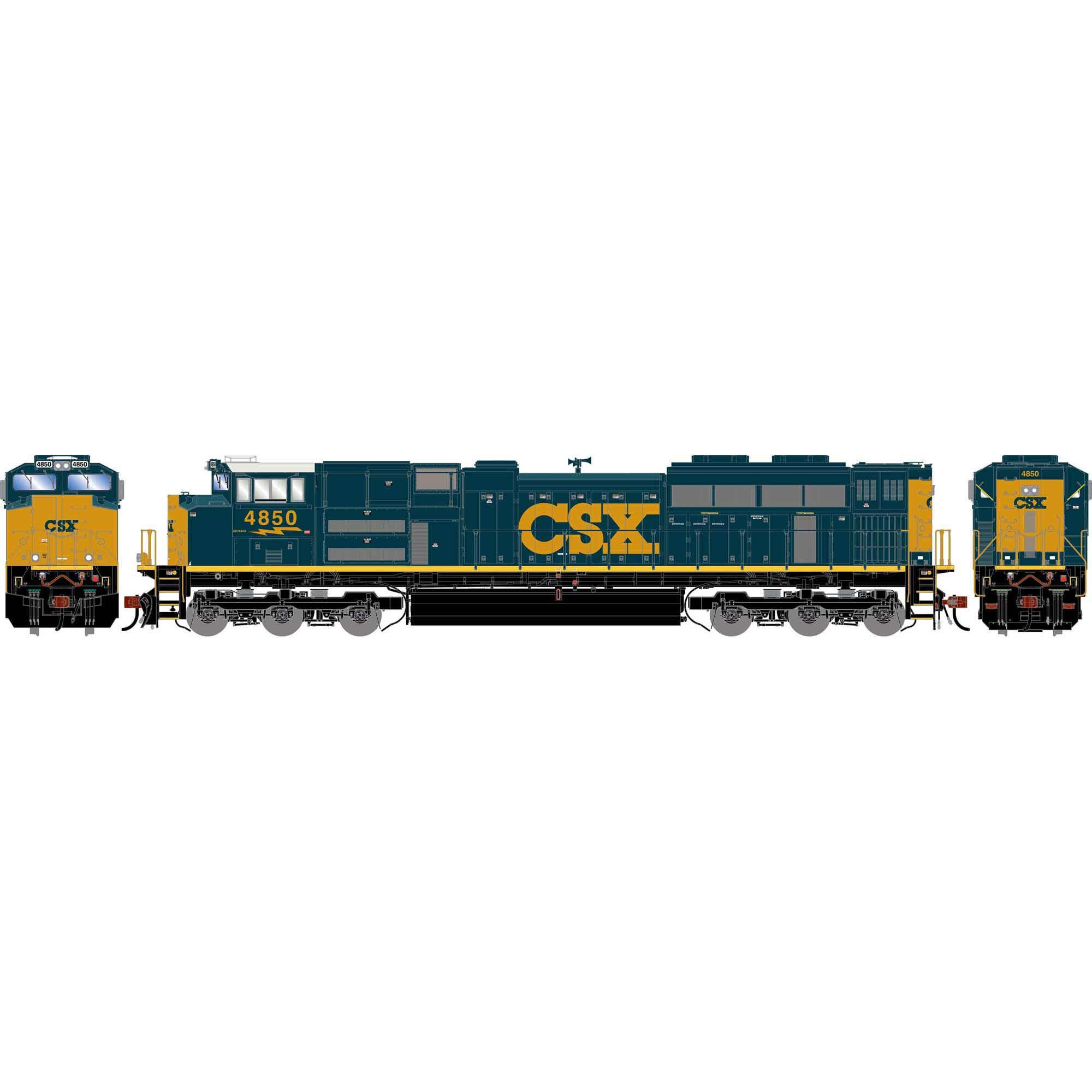 PREORDER Athearn Genesis ATHG-2105 HO SD70ACE Locomotive w/DCC & Sound, CSXT #4850