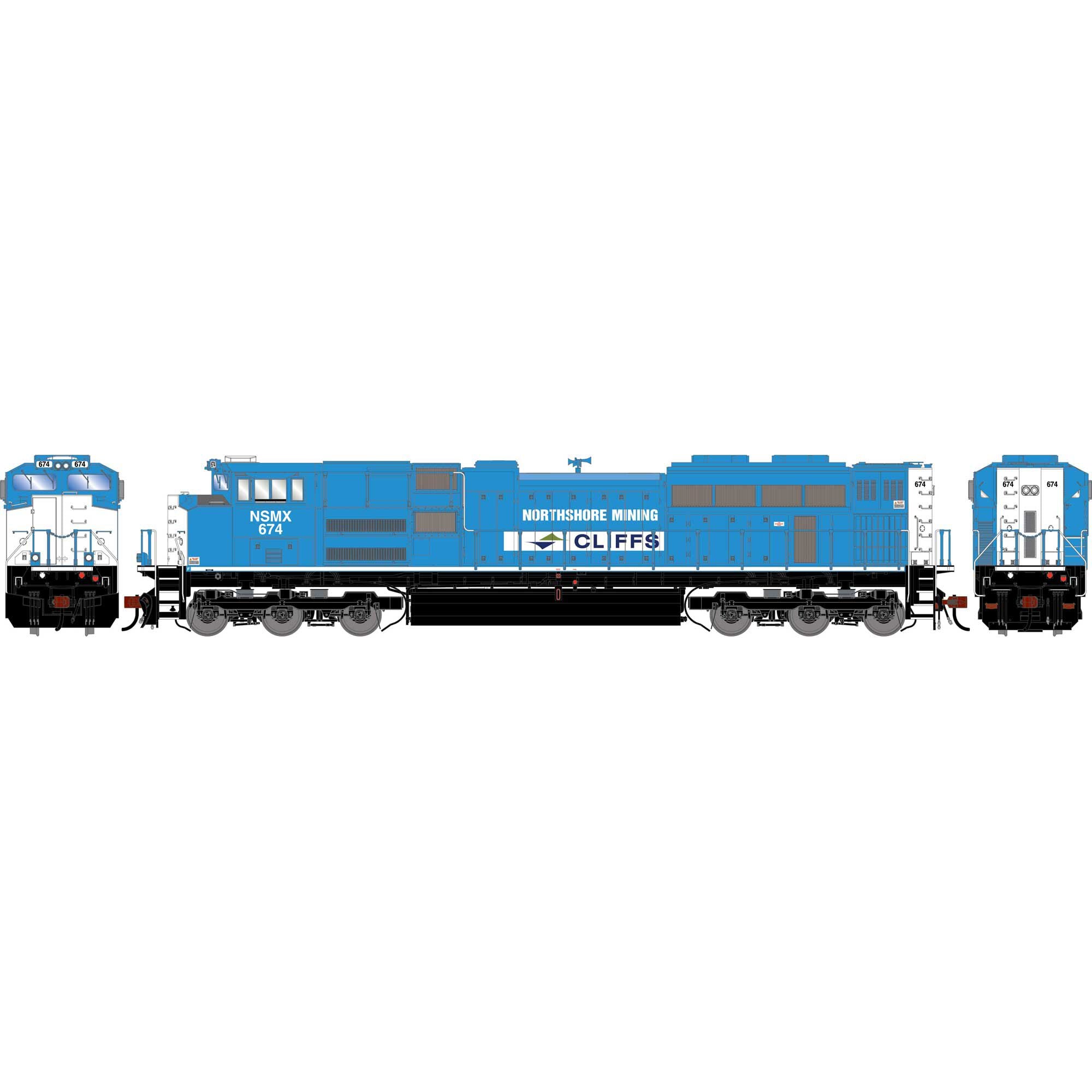 PREORDER Athearn Genesis ATHG-2108 HO SD70ACE Locomotive w/DCC & Sound, NSMX #674