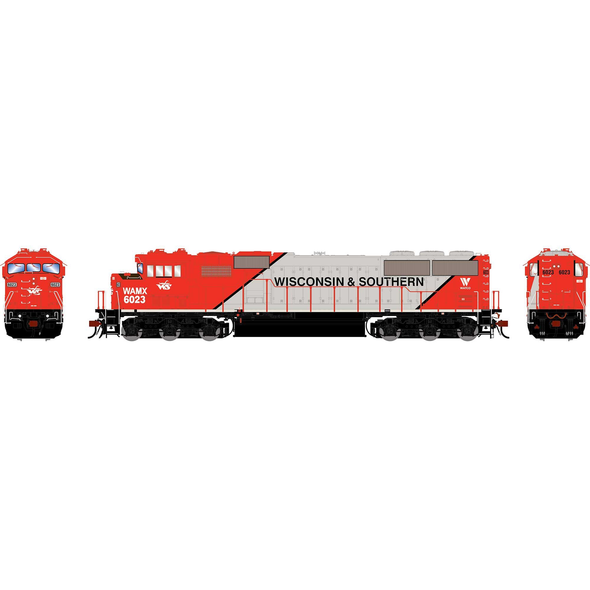 PREORDER Athearn Genesis HO G2355 EMD SD60M Tri-clops Diesel Locomotive, Wisconsin & Southern #6023 (DCC & Sound Equipped) | 337.49