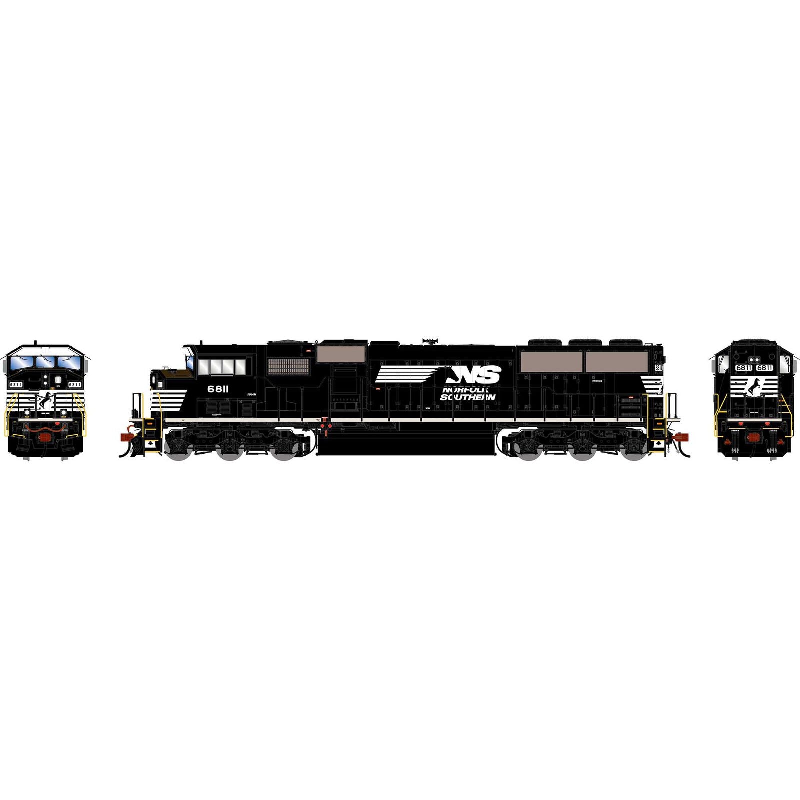 PREORDER Athearn Genesis HO G2359 SD60M Tri-Clops Locomotive, Norfolk Southern #6811 (DCC & Sound Equipped)
