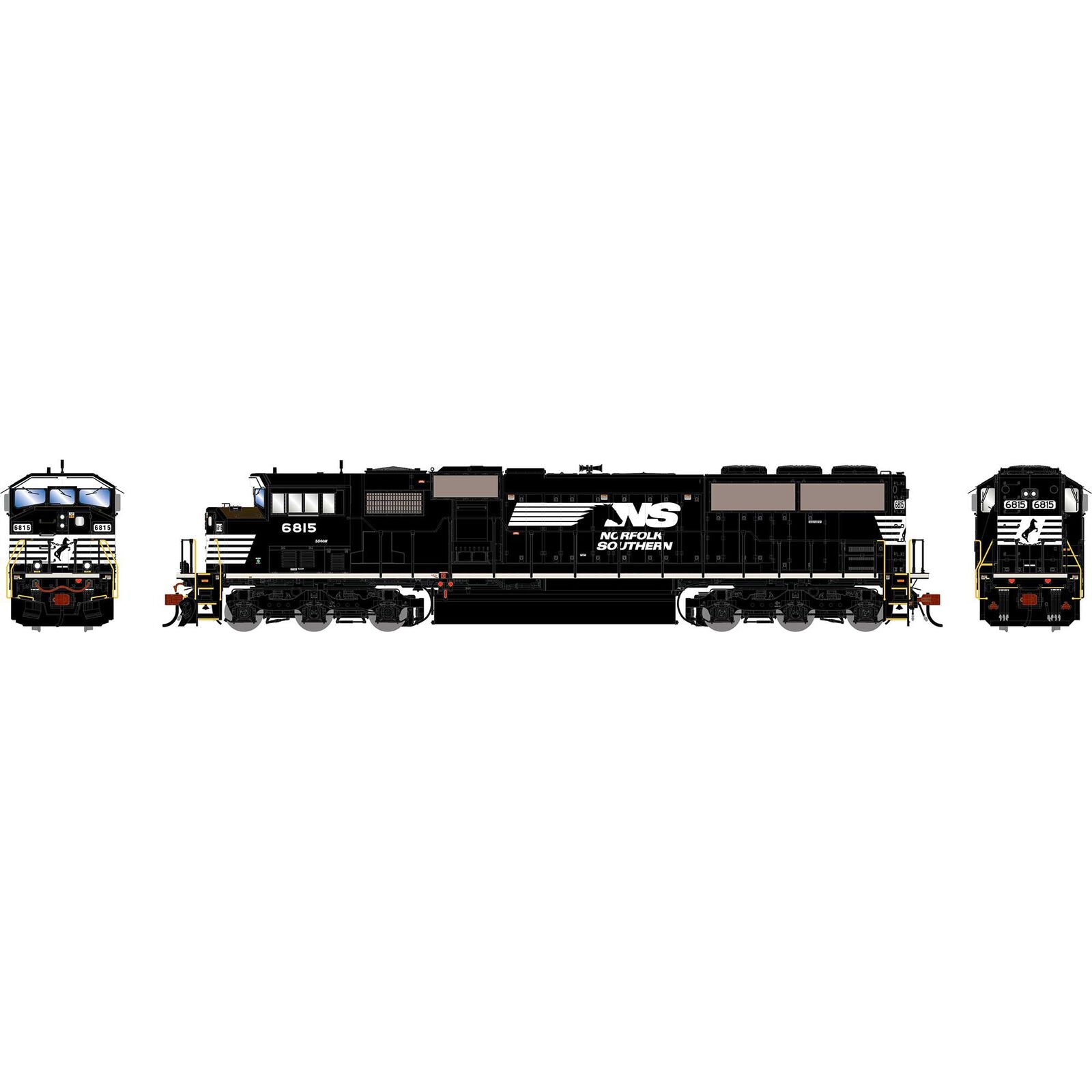 PREORDER Athearn Genesis HO G2360 SD60M Tri-Clops Locomotive, Norfolk Southern #6815 (DCC & Sound Equipped)