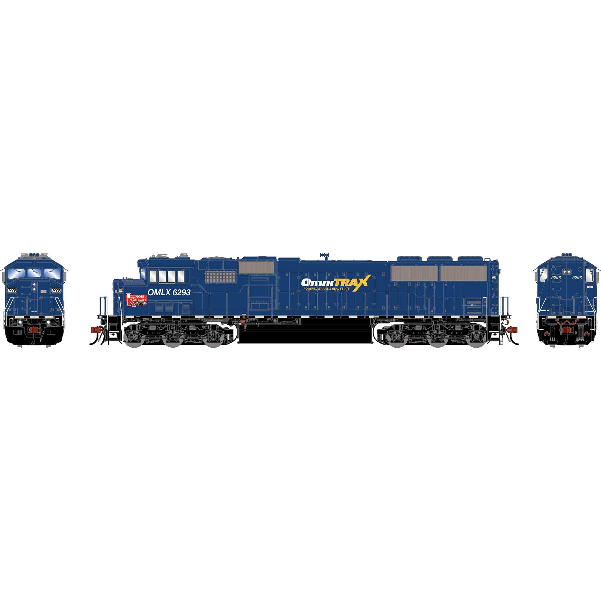 PREORDER Athearn Genesis HO G2361 EMD SD60M Tri-clops Diesel Locomotive, Omnitrax #6293 (DCC & Sound Equipped) | 337.49