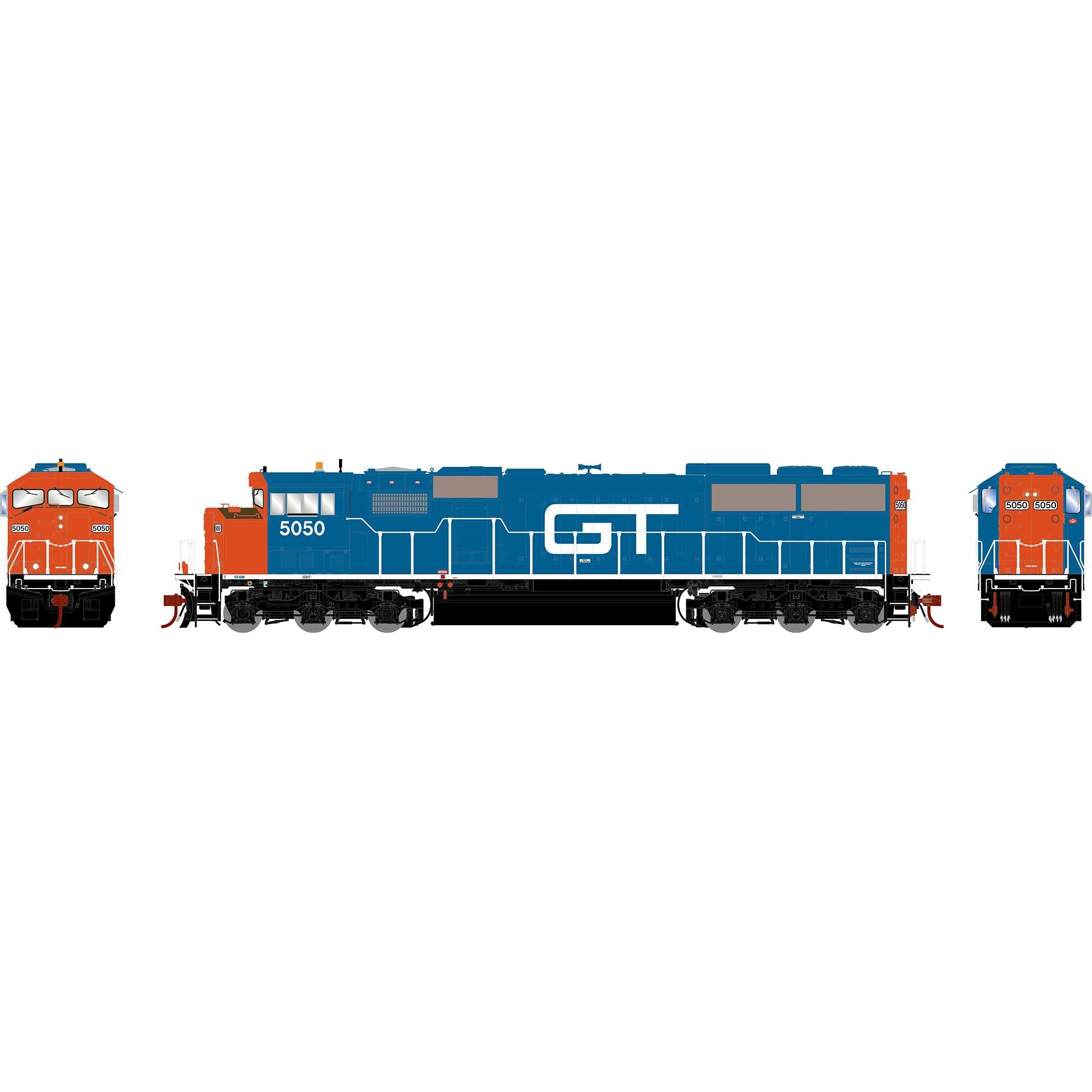 PREORDER Athearn Genesis HO G2365 EMD SD60M Tri-clops Diesel Locomotive, Grand Trunk Western #5050 (DCC & Sound Equipped) | 337.49