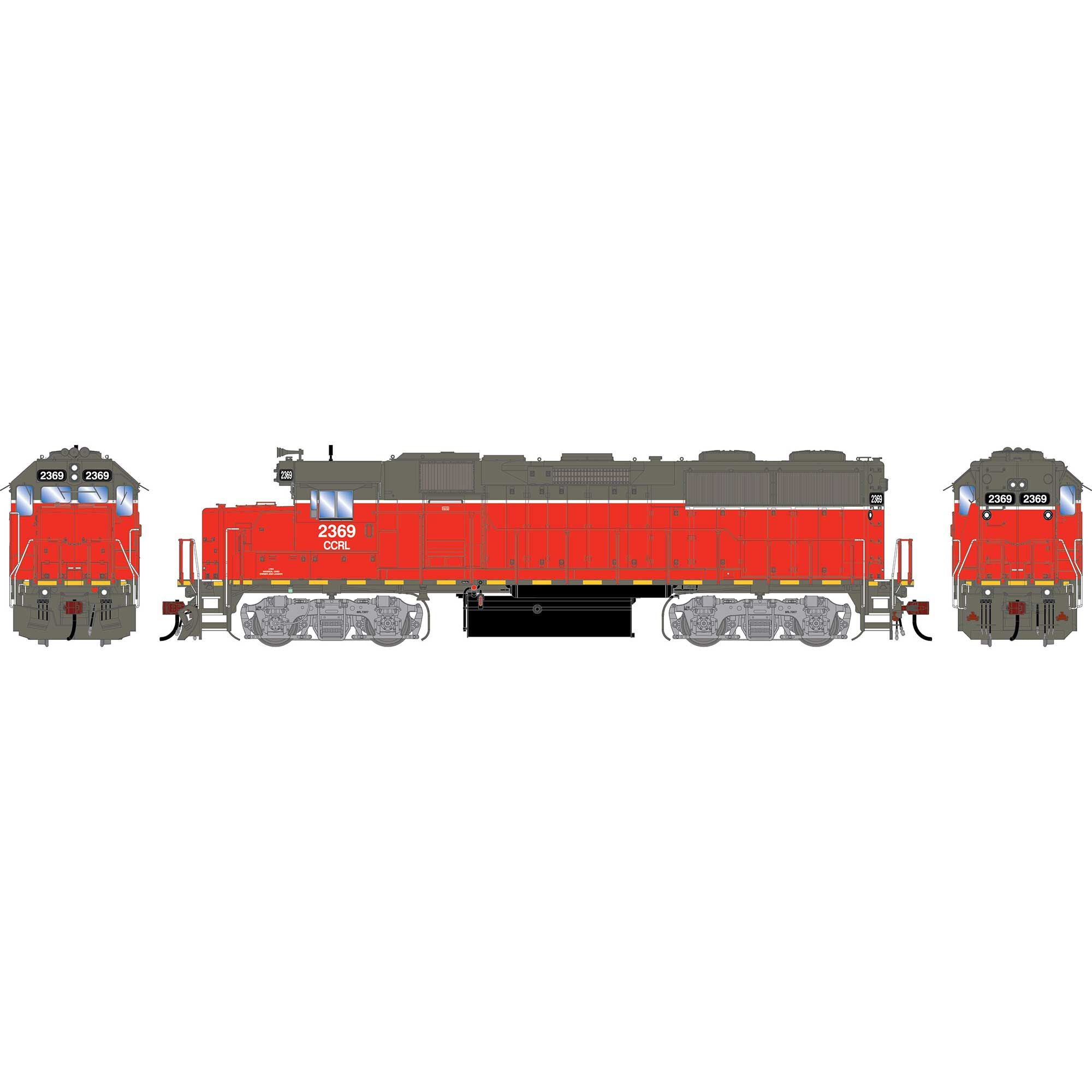 PREORDER Athearn Genesis HO G2418 GP39-2 PH III Diesel Locomotive, Cleveland Commercial #2369 (DCC & Sound Equipped) | 289.24