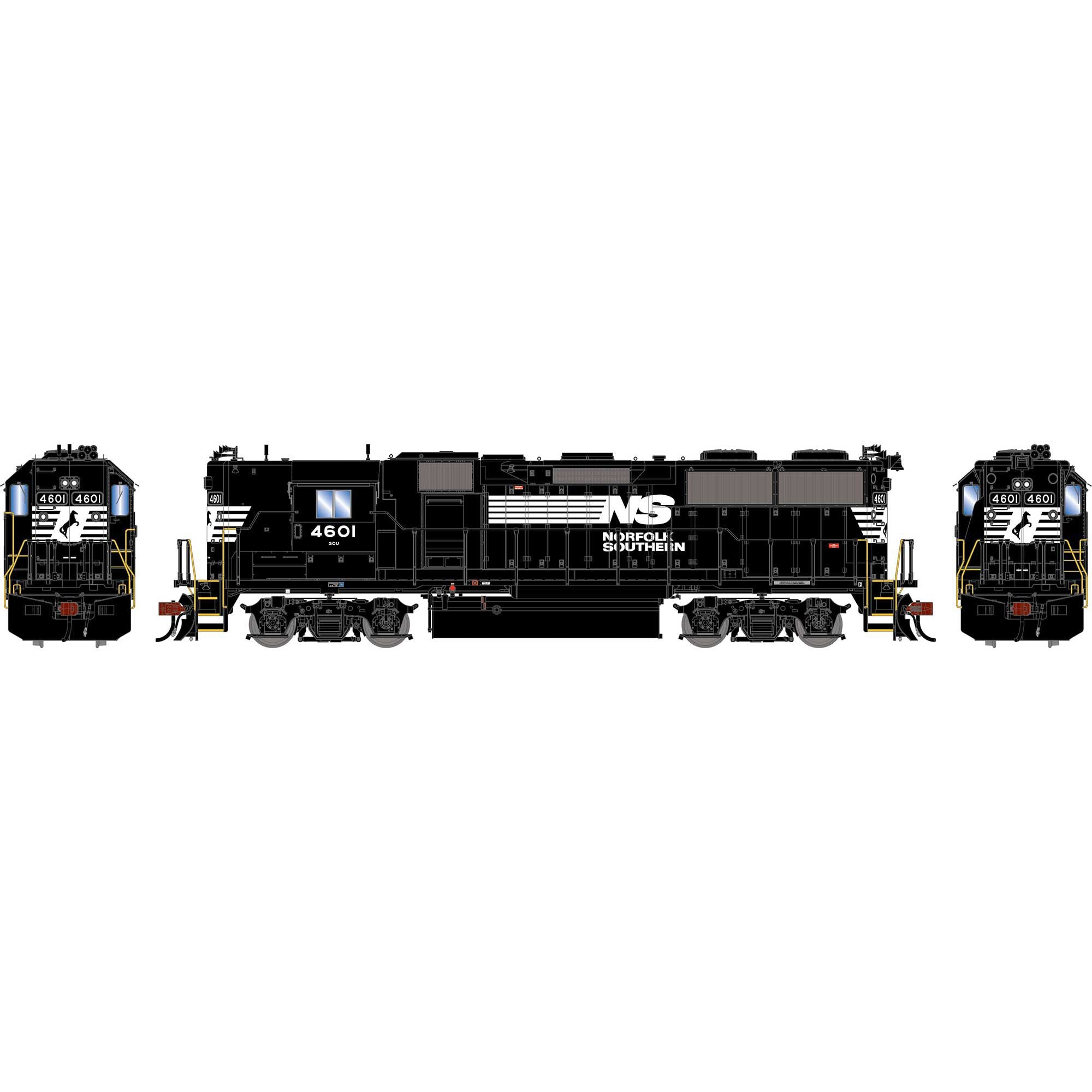 PREORDER Athearn Genesis HO G2426 GP49 Diesel Locomotive, Norfolk Southern #4601 | 206.60