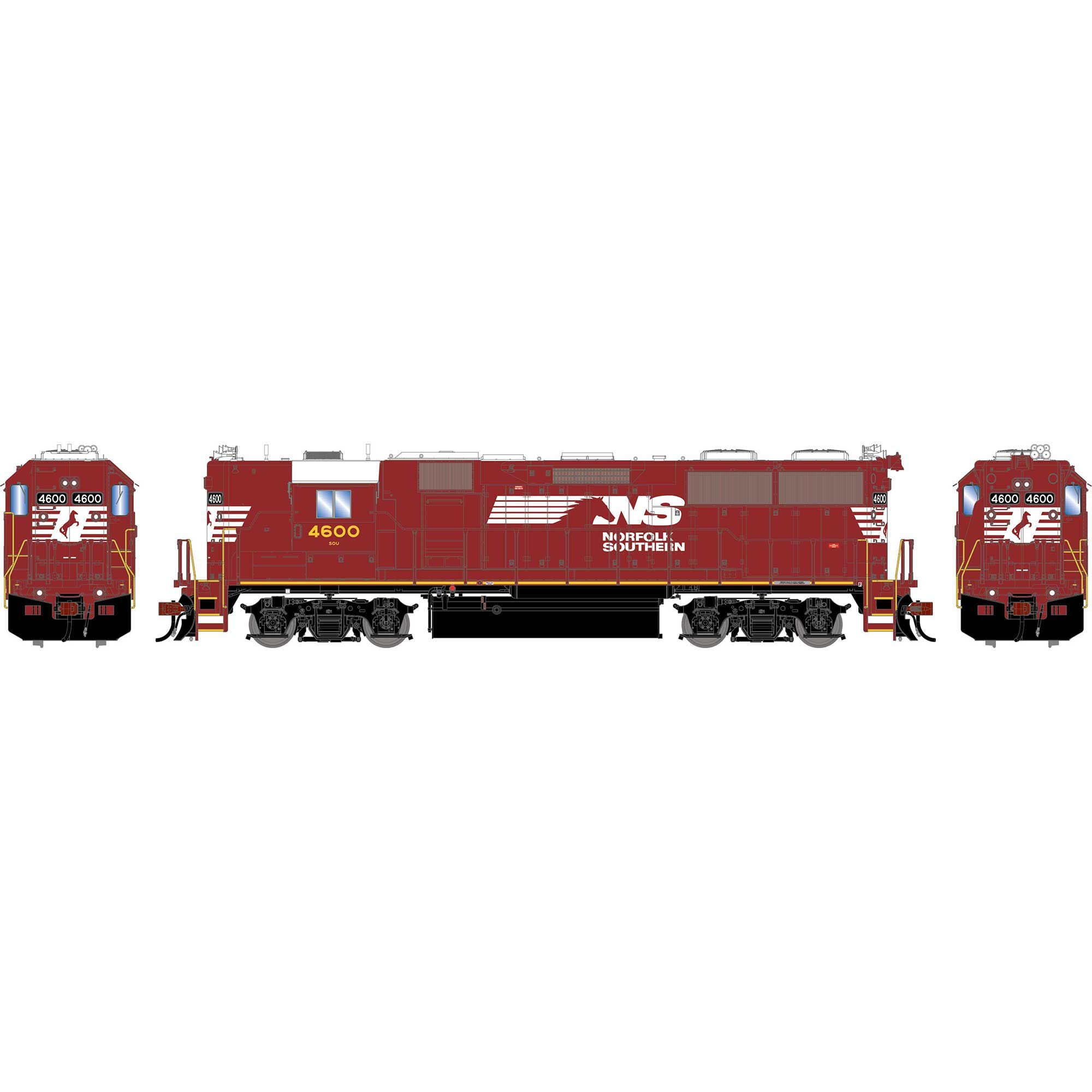 PREORDER Athearn Genesis HO G2429 GP49 Diesel Locomotive, Norfolk Southern (Legendary Liveries) #4600 | 206.60