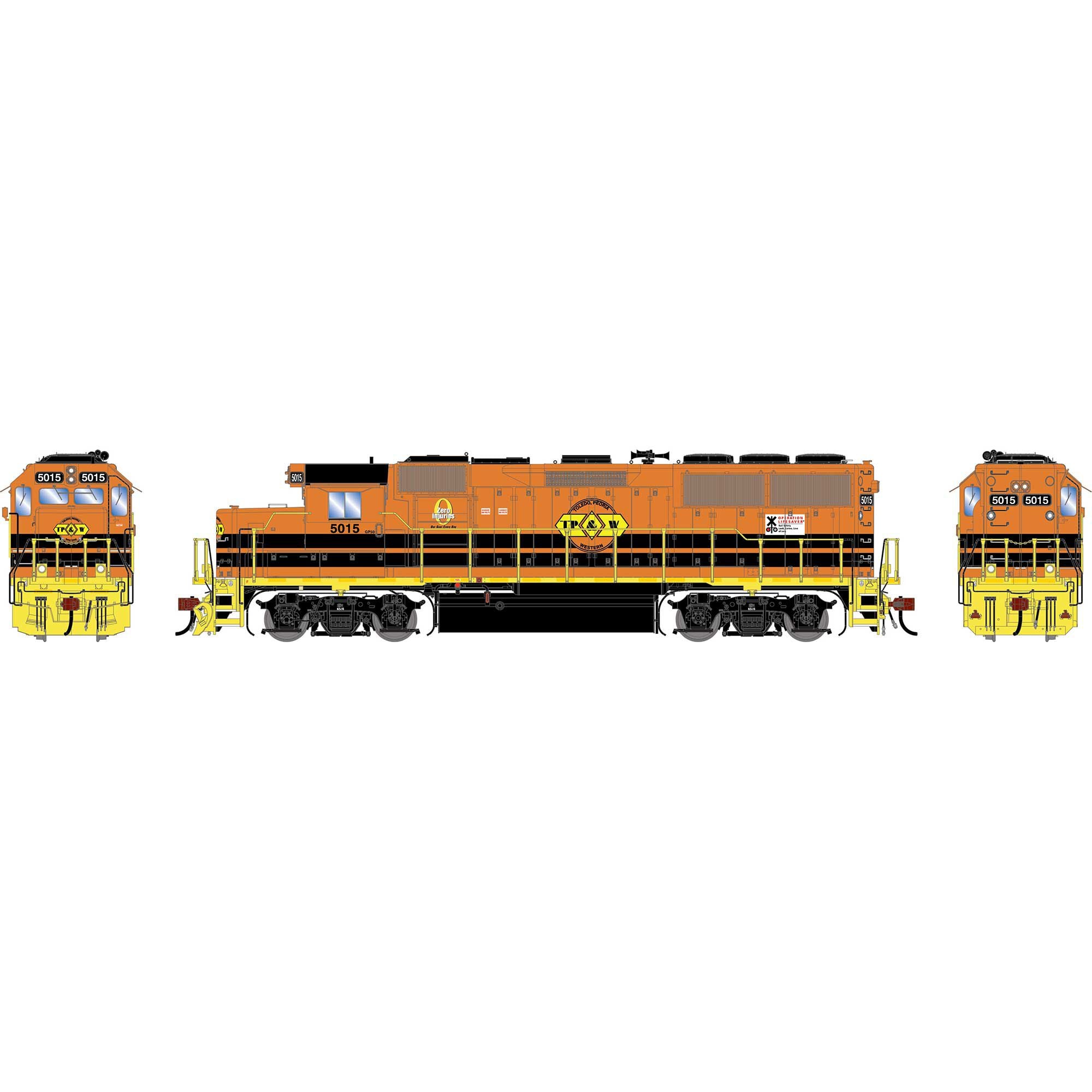 PREORDER Athearn Genesis HO G2458 GP50 PH I Diesel Locomotive, Toledo Peoria & Western #5015 (DCC & Sound Equipped) | 289.24