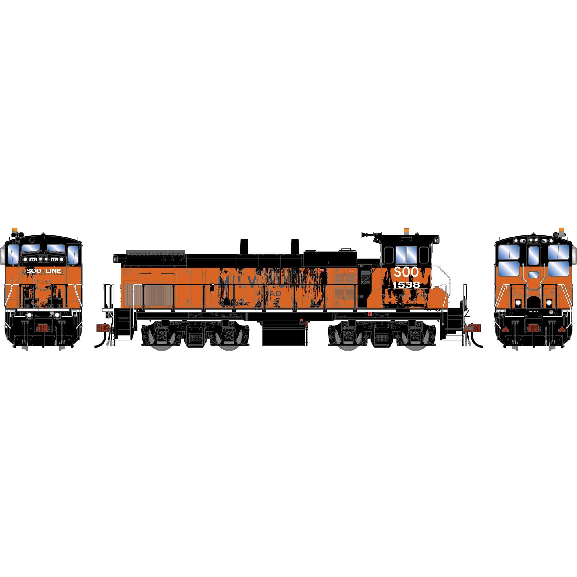 PREORDER Athearn Genesis HO G2530 MP15AC Locomotive, Soo Line Primed For Grime #1538 (DCC & Sound Equipped)