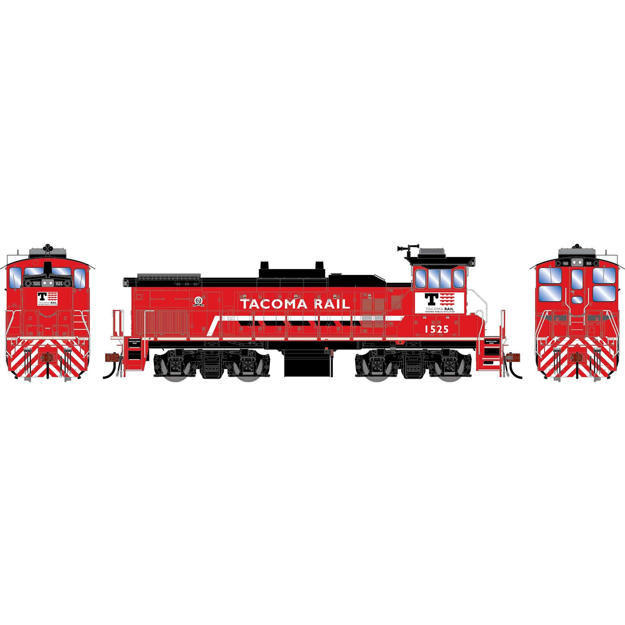 PREORDER Athearn Genesis HO G2540 MP15AC Locomotive, Tacoma #1525 (DCC & Sound Equipped)
