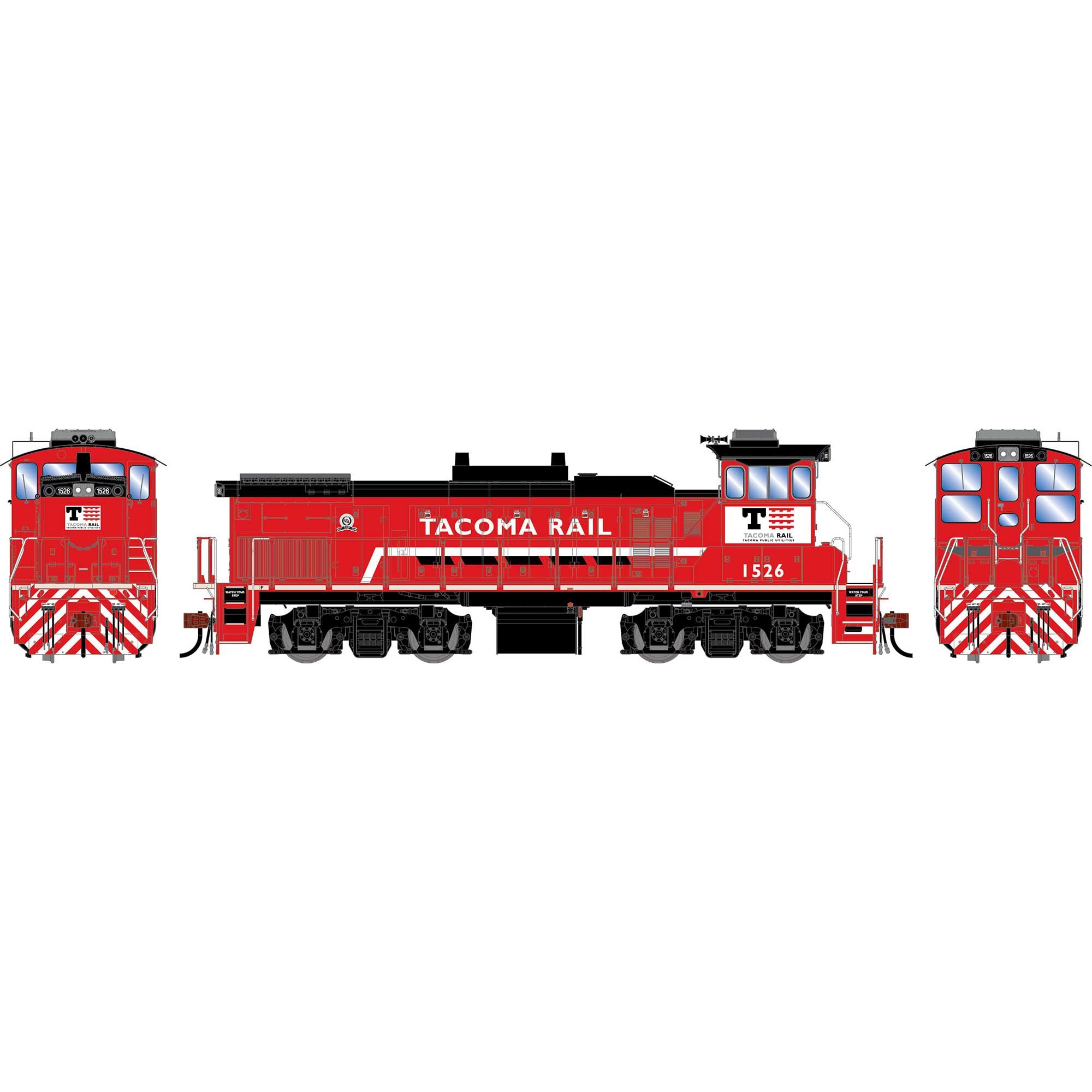 PREORDER Athearn Genesis HO G2541 MP15AC Locomotive, Tacoma #1526 (DCC & Sound Equipped)