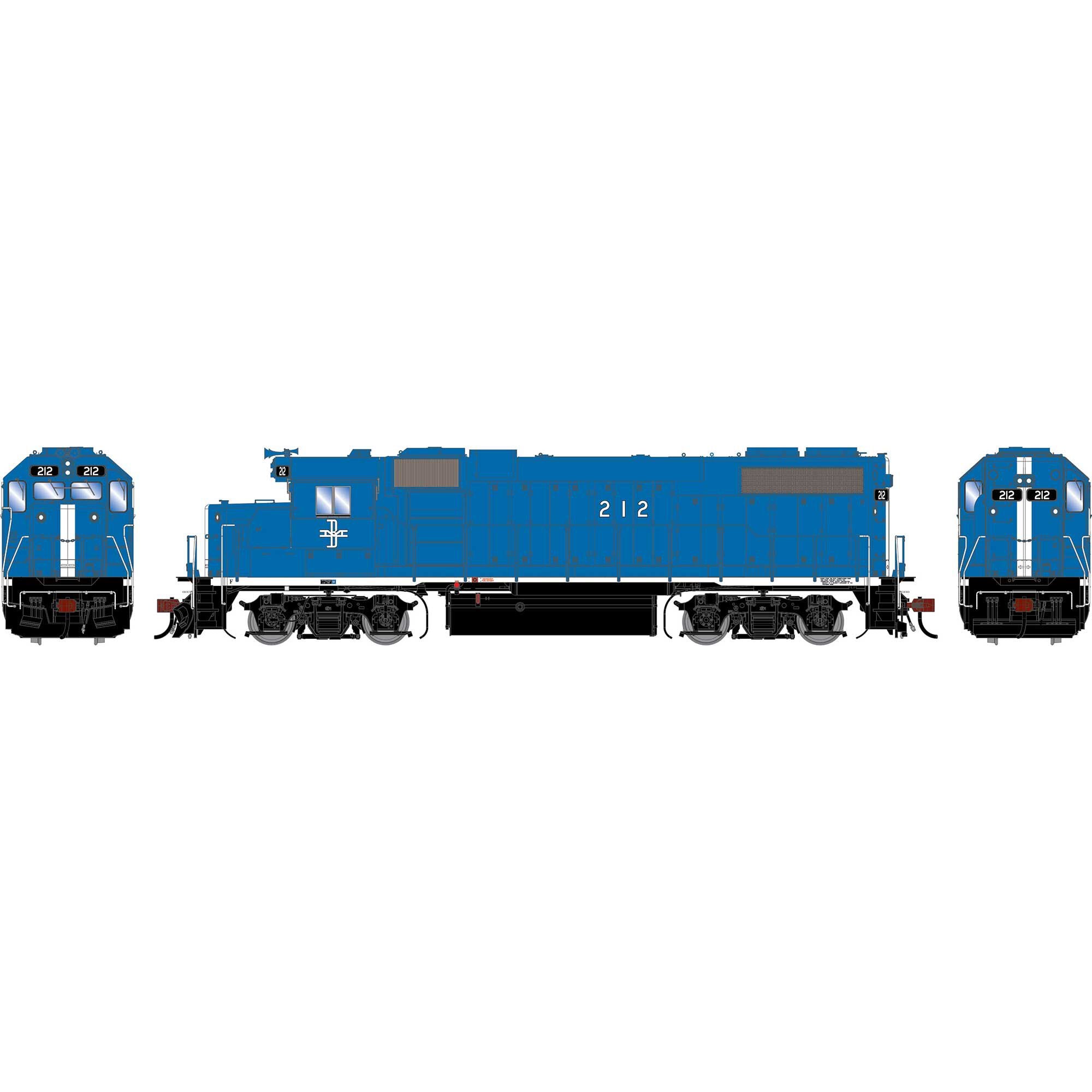 PREORDER Athearn Genesis HO G2650 GP38-2 Diesel Locomotive, Boston & Maine #212
